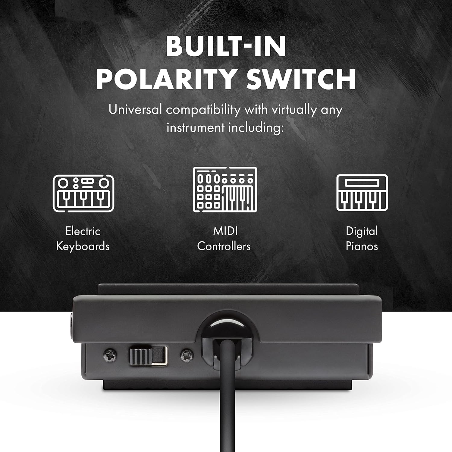 M-AUDIO EX-P Keyboard Expression Pedal | Universal Expression Pedal for MIDI Keyboards, MIDI Controllers, and Supported Guitar Effects Pedals
