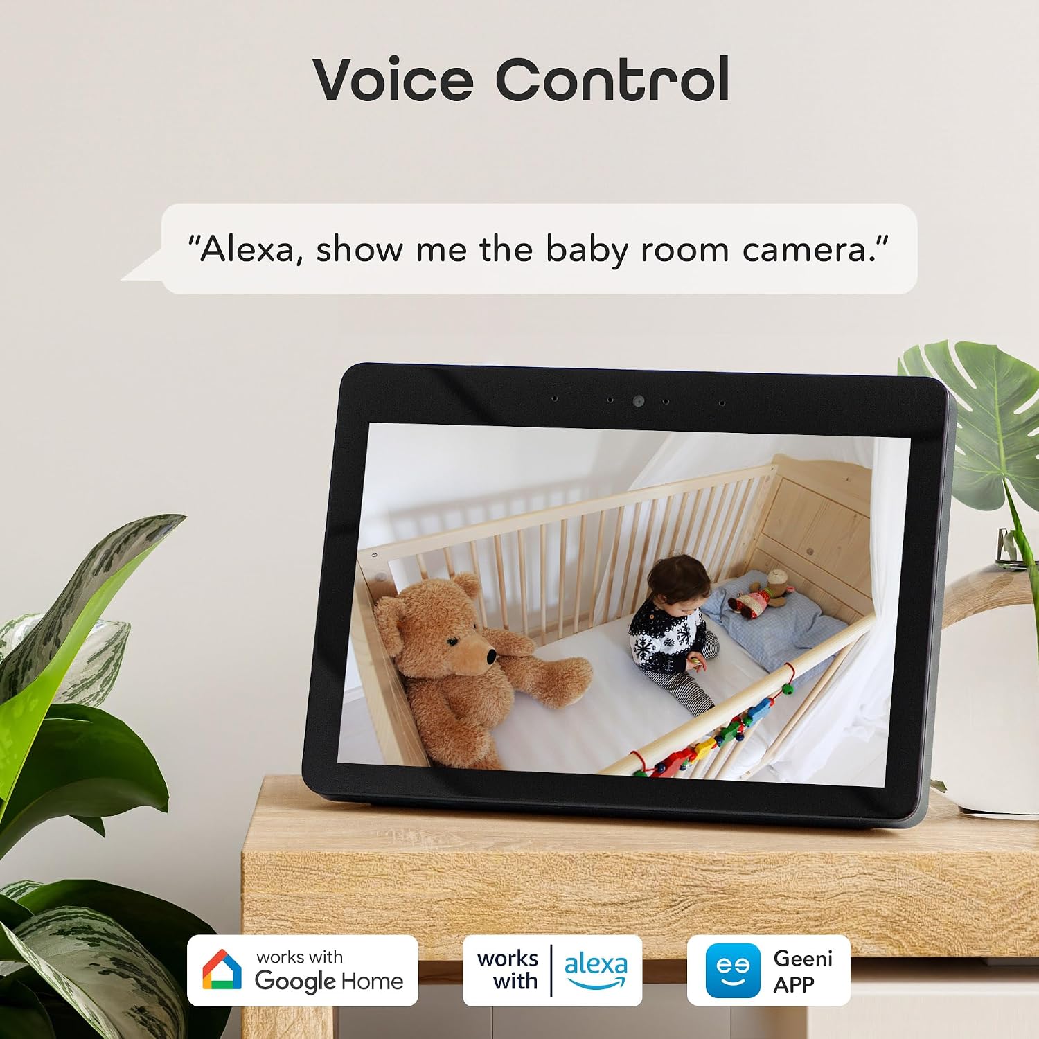 Geeni Look 1080p Indoor Camera, Full HD Wi-Fi & Motion Detection, 2-Pack | 2-Way audio, night vision, works with Alexa & Google Home