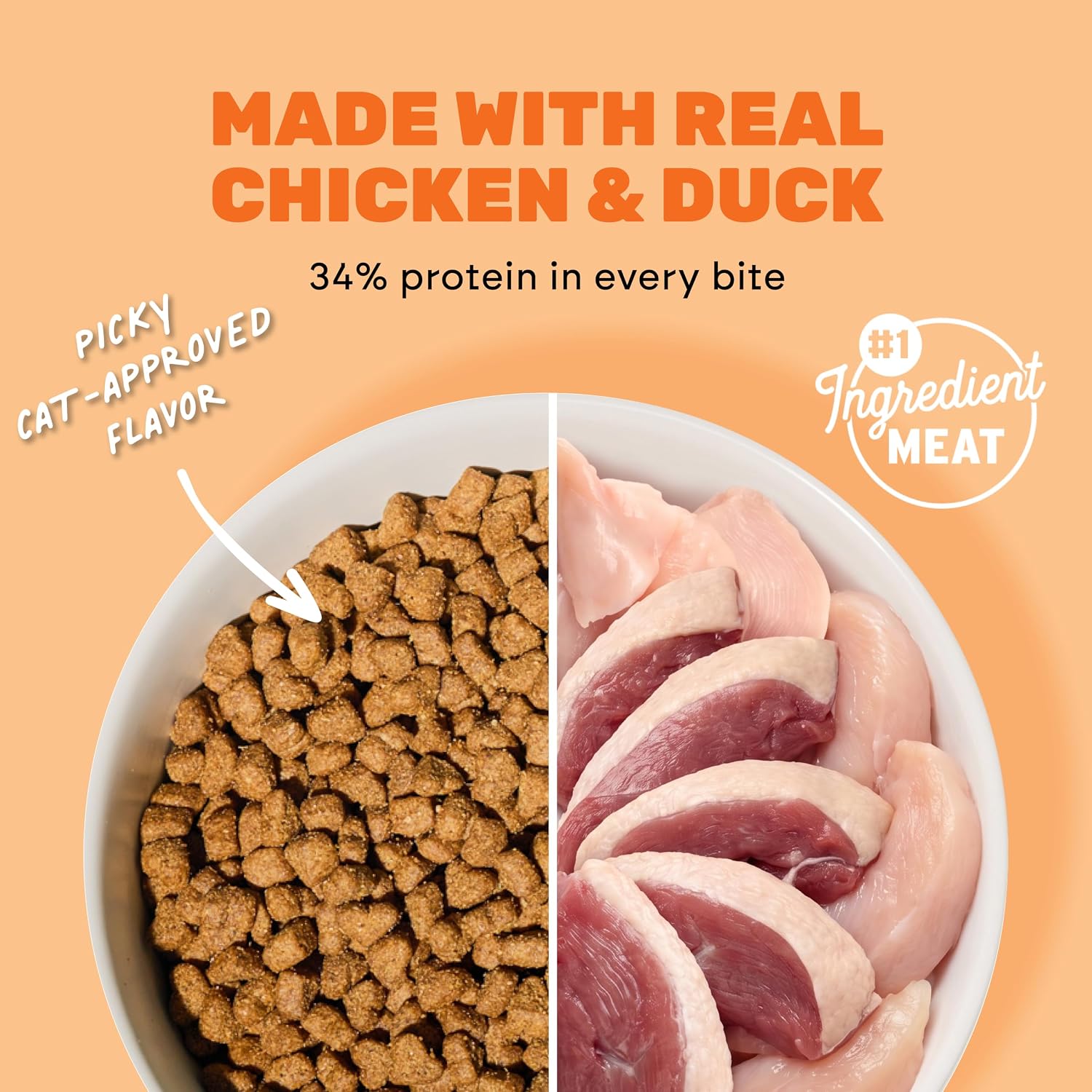 I and love and you Naked Essentials Dry Cat Food - Salmon + Trout - Grain Free, Real Meat, No Fillers, Prebiotics + Probiotics, 3.4lb Bag