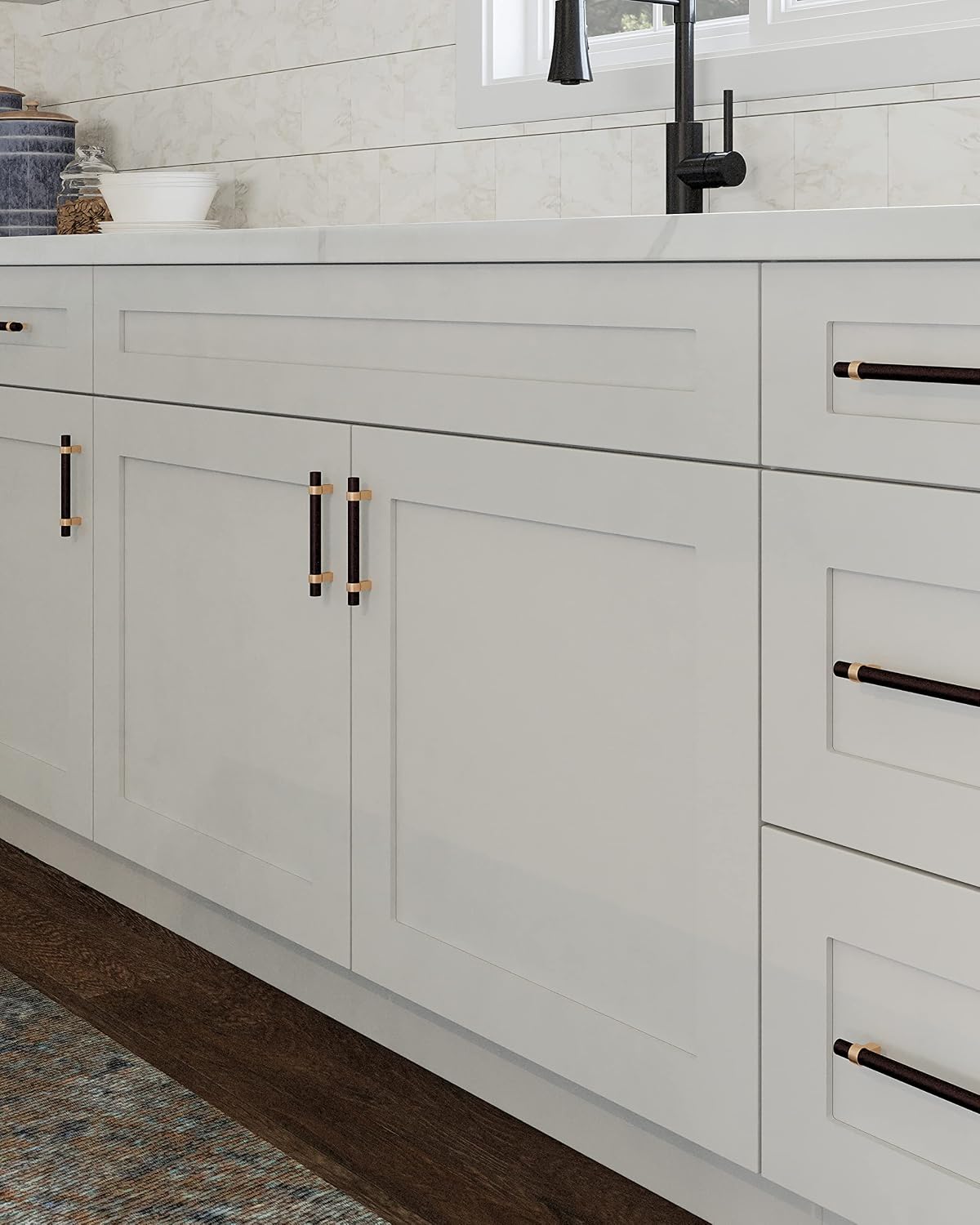 Design House Brookings Kitchen Bridge Wall Cabinet, 30", White | Wall Mount, Contemporary/Modern, Wood, Kitchen, 561639