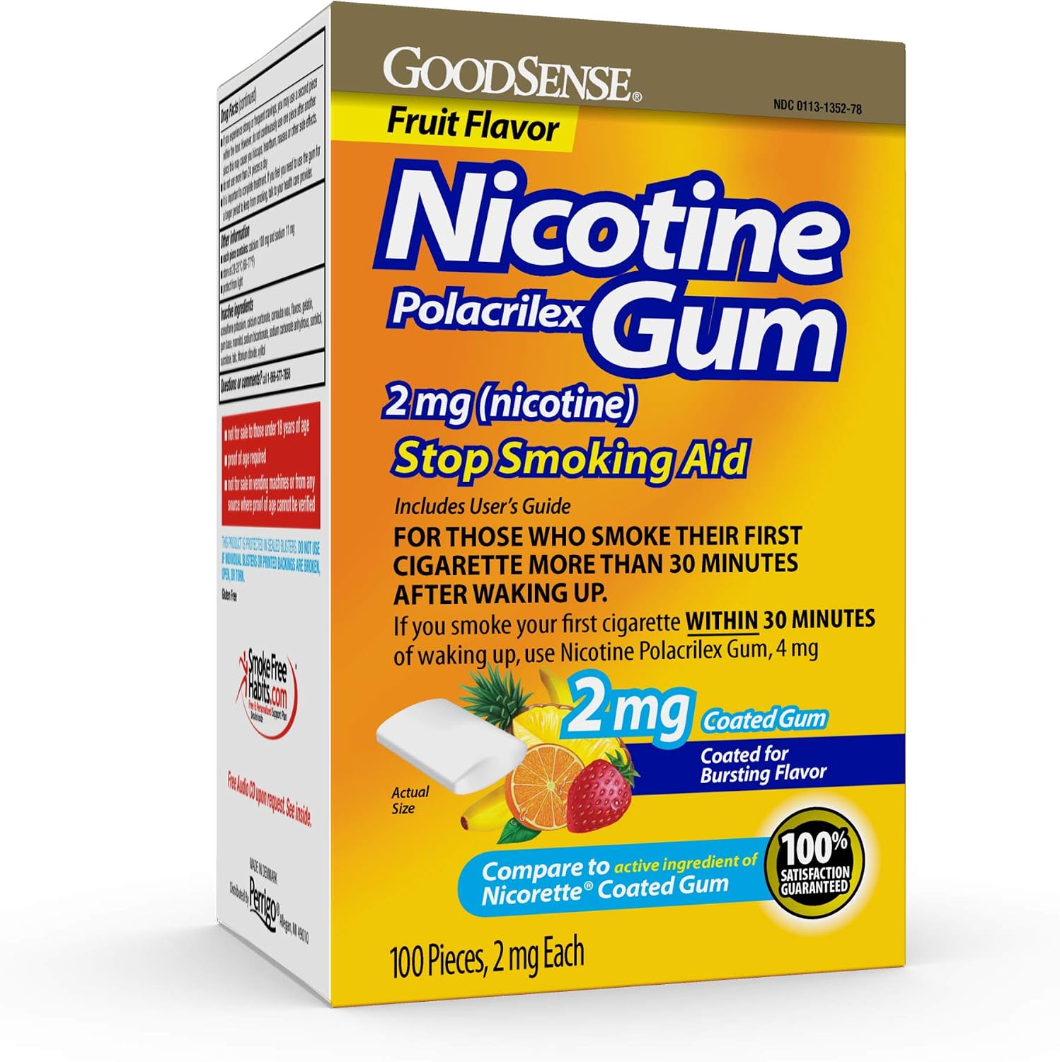 GoodSense Nicotine Polacrilex Lozenge 2 mg (Nicotine), Mint Flavor, Stop Smoking Aid; Quit Smoking with Nicotine Lozenge, 72 Count