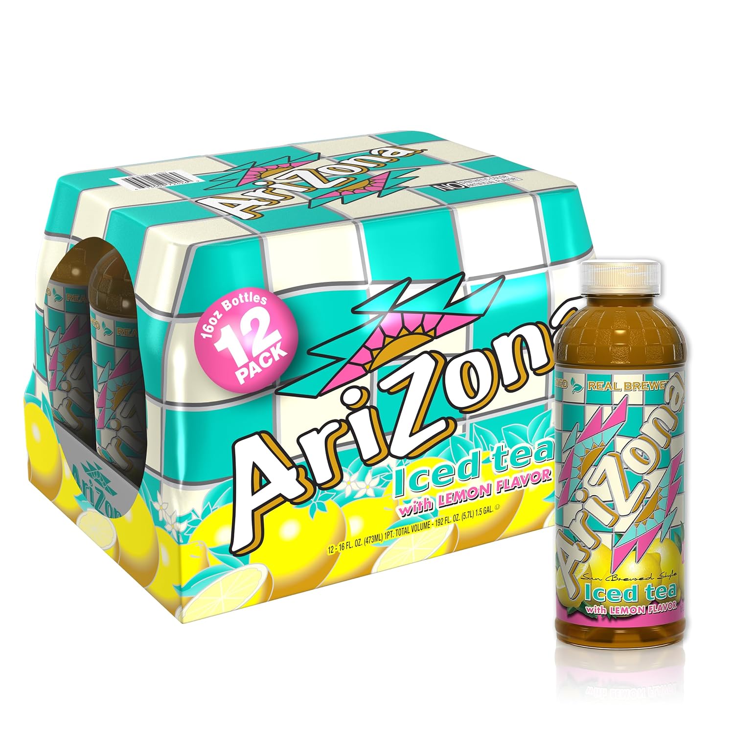 Arizona Green Tea with Ginseng and Honey - 16 Fl Oz (12 Pack)