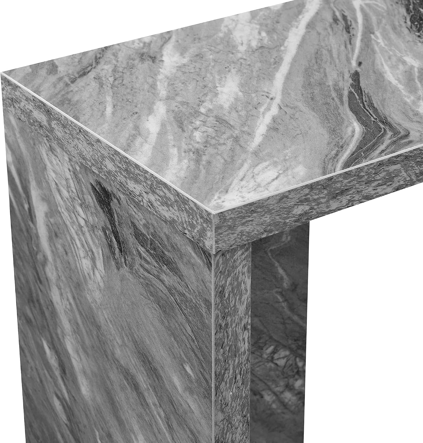 Convenience Concepts Northfield Admiral C Shaped End Table 18" - Contemporary Modern C Shaped Side Table