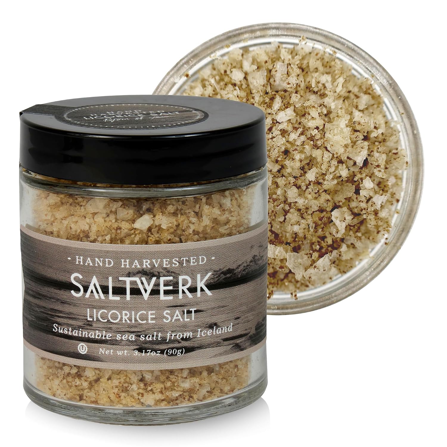 Saltverk Sea Salt - Seaweed 3.17 Oz | Gourmet, Icelandic, Hand Harvested and Sustainably Made
