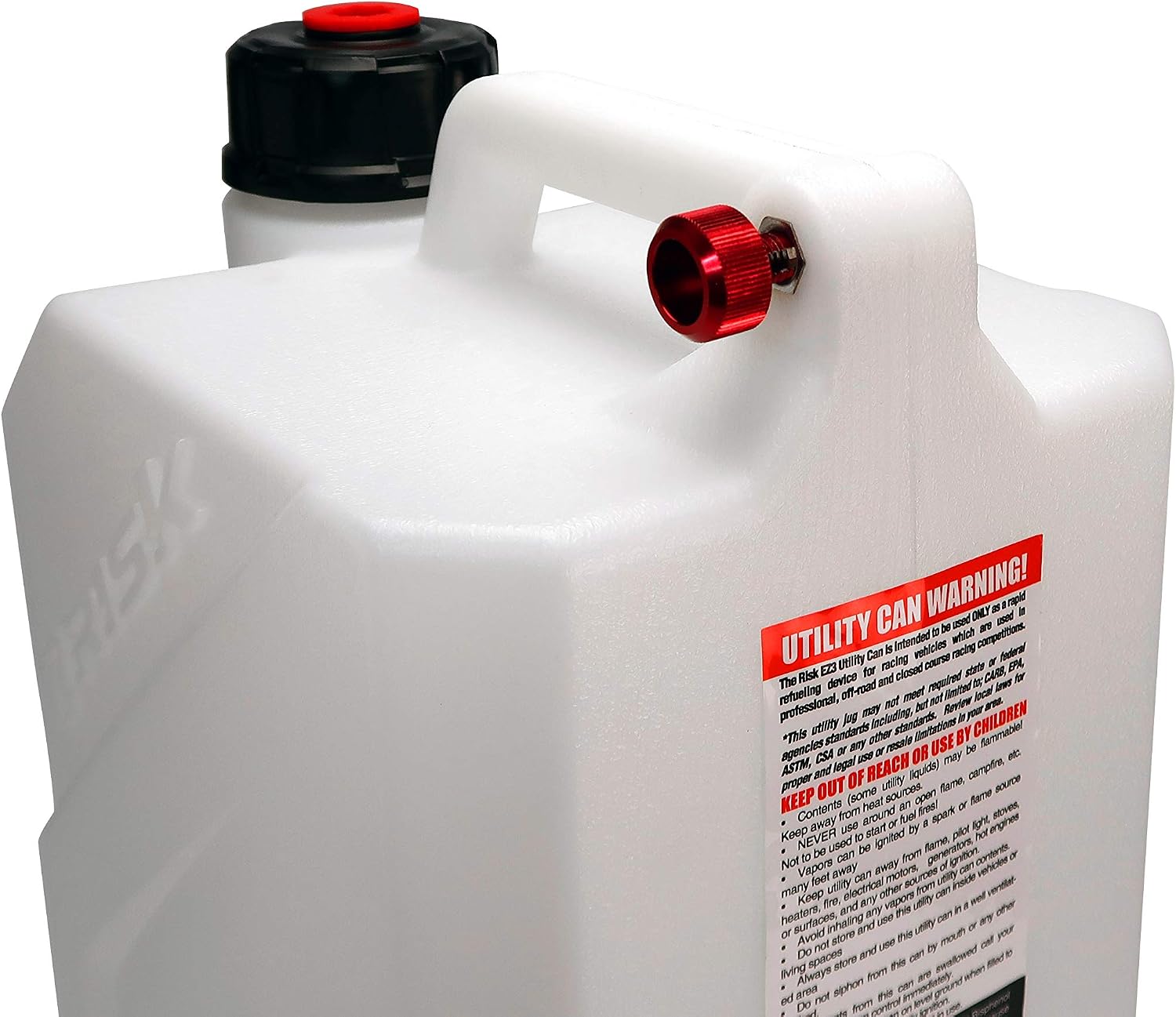 Risk Racing (00389) EZ5-5 Gallon Utility Jug (No Hose Bender or Floor Mount) White