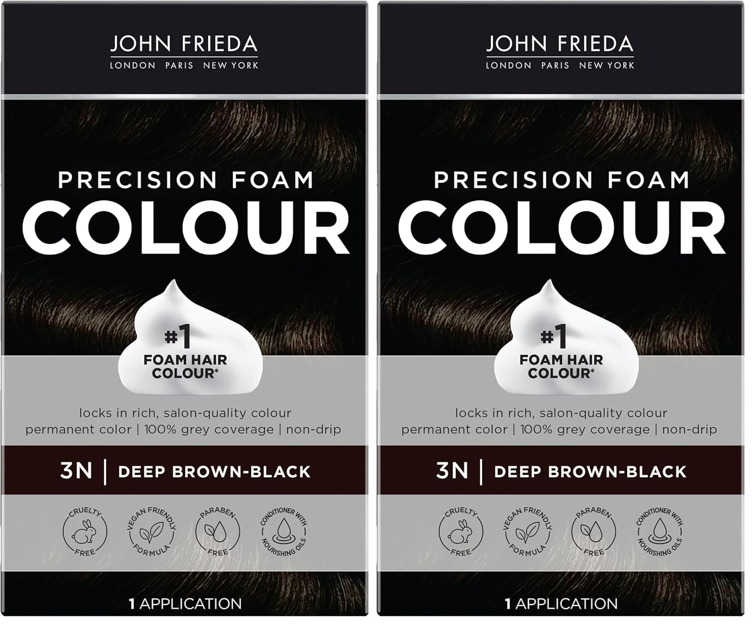 John Frieda Precision Foam Colour Light Natural Blonde 9N, 1 Application | Full Gray Coverage, Anti-Fade Color, Light Blonde Tone, Deep Saturation, Easy Foam Application