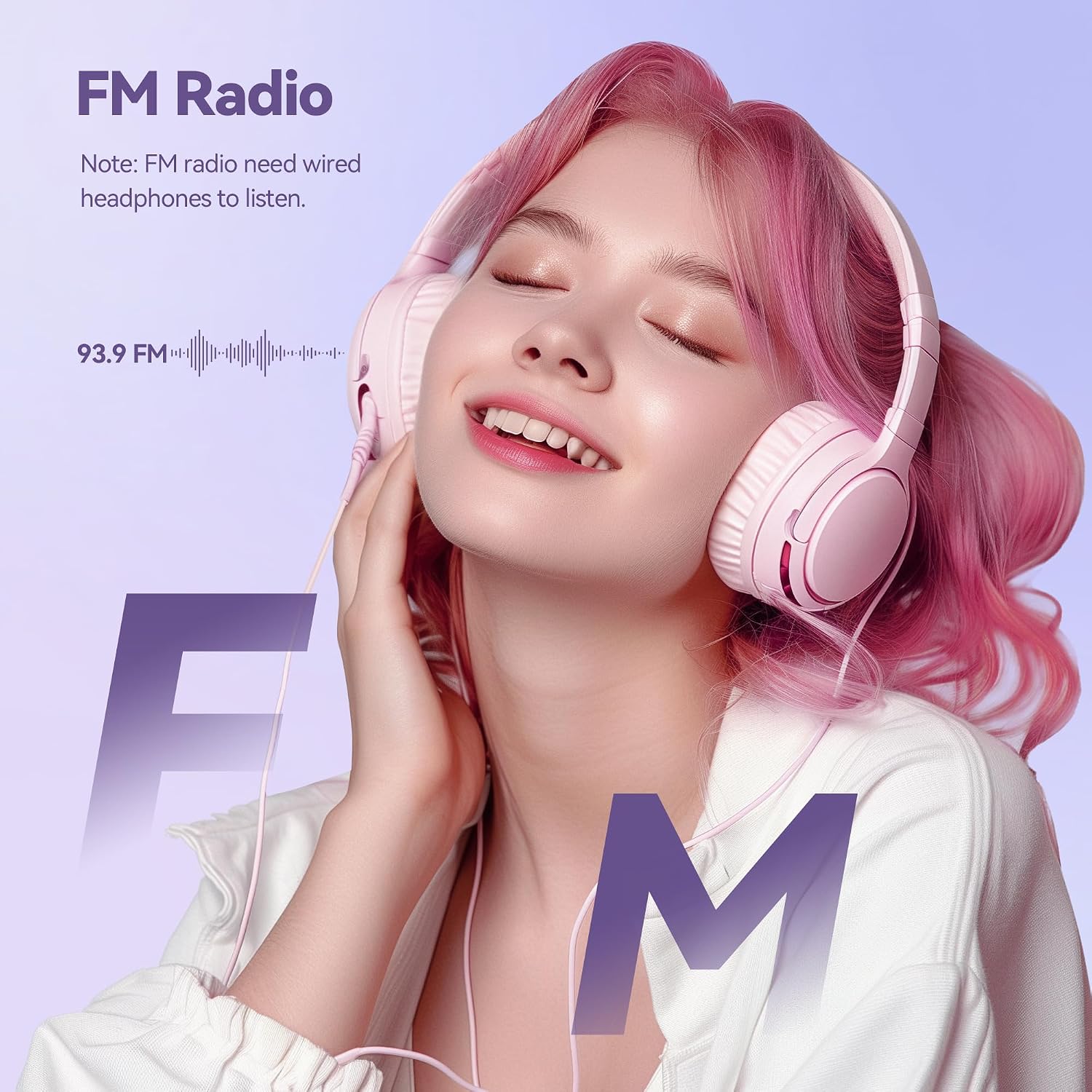 AGPTEK 64GB MP3 Player with Bluetooth, M3 2.4'' Player with Speaker | with FM Radio, Touch Buttons, Supports Up to 128GB(Purple)