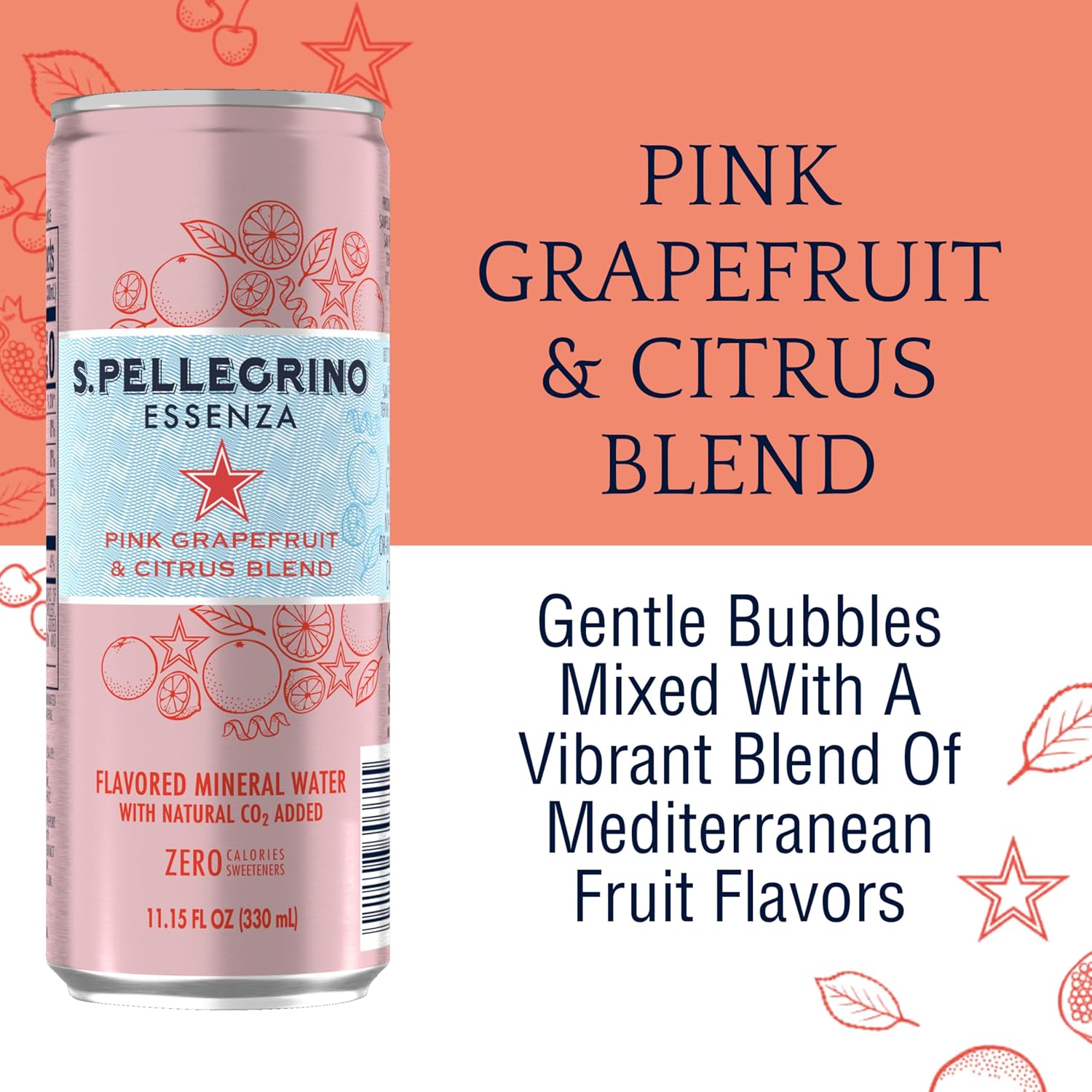S.Pellegrino Sparkling Natural Mineral Water, Unflavored, 11.15 Fl. Oz (Pack of 24)