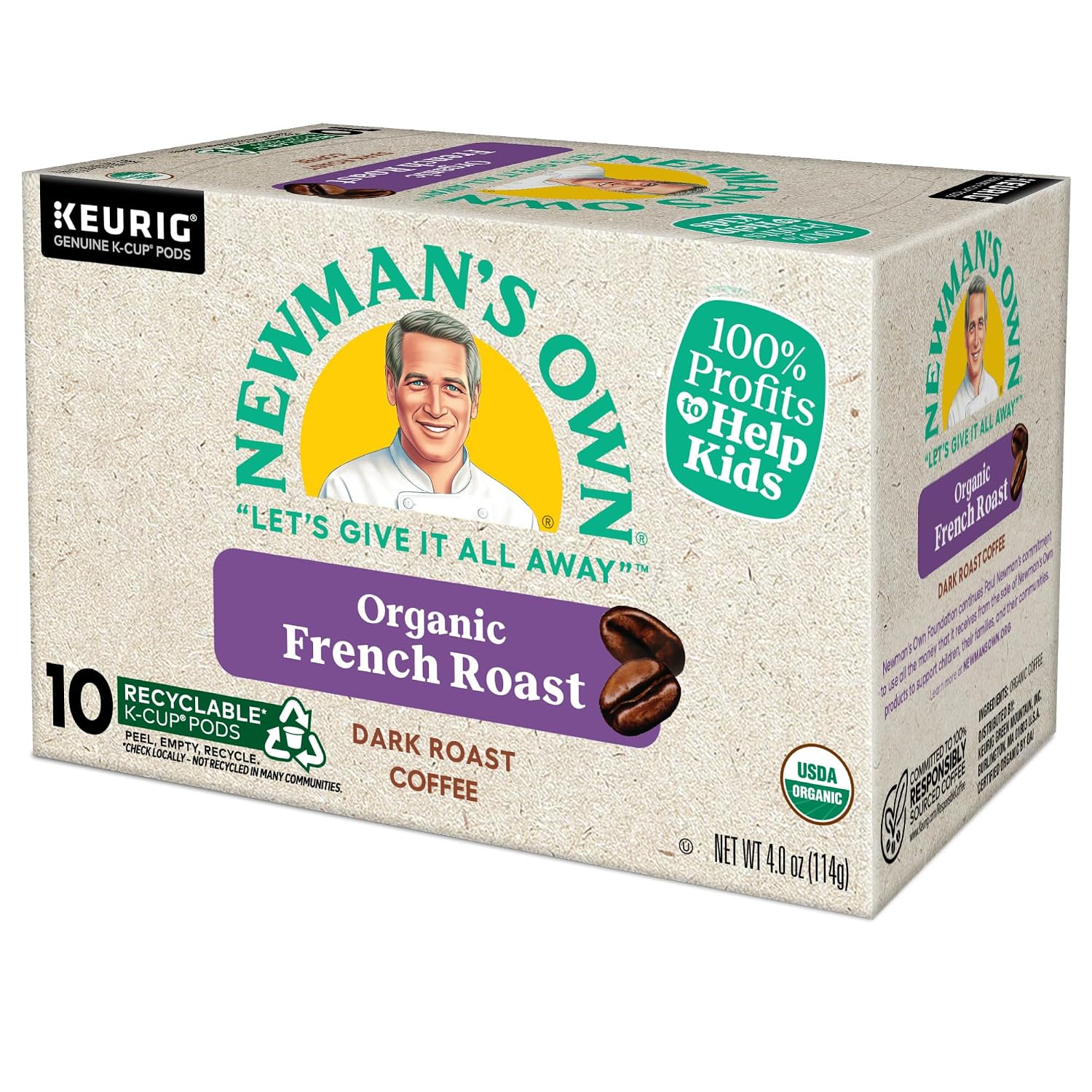 Newman's Own Organics Special Blend Keurig Single-Serve K-Cup Pods, Medium Roast Coffee, 96 Count