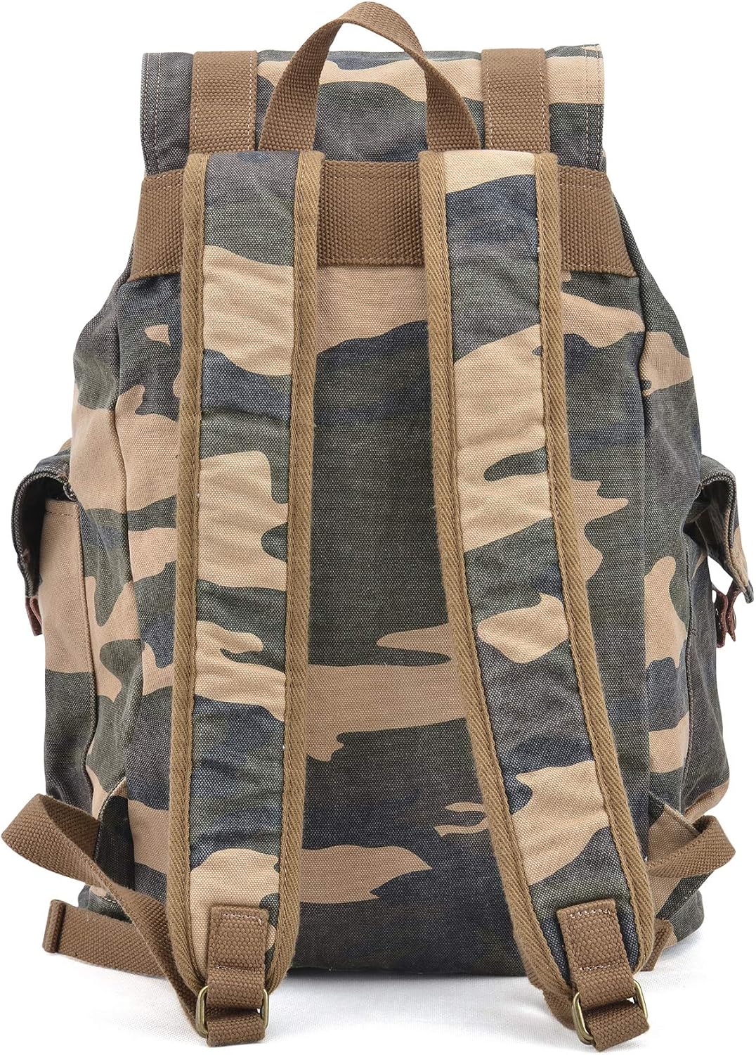 GOOTIUM 21101AMG Specially High Density Thick Canvas Backpack Rucksack, Field Tan, Large