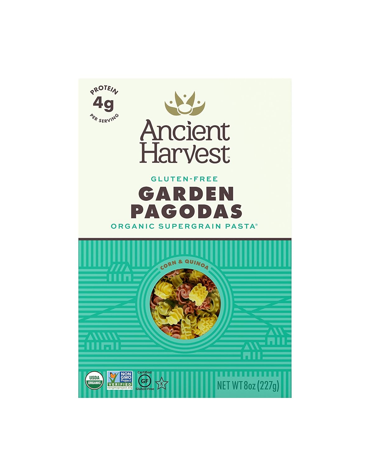 Ancient Harvest Organic Quinoa Pasta, Rotelle, 8 Ounce (Pack of 12)
