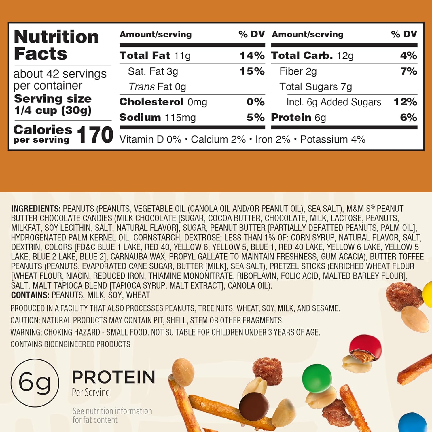 Snak Club Toffee Peanuts, Candied Peanuts with Praline Coat and Sweet Cream, Gluten-Free and Kosher Snack, 17 oz Resealable Bag