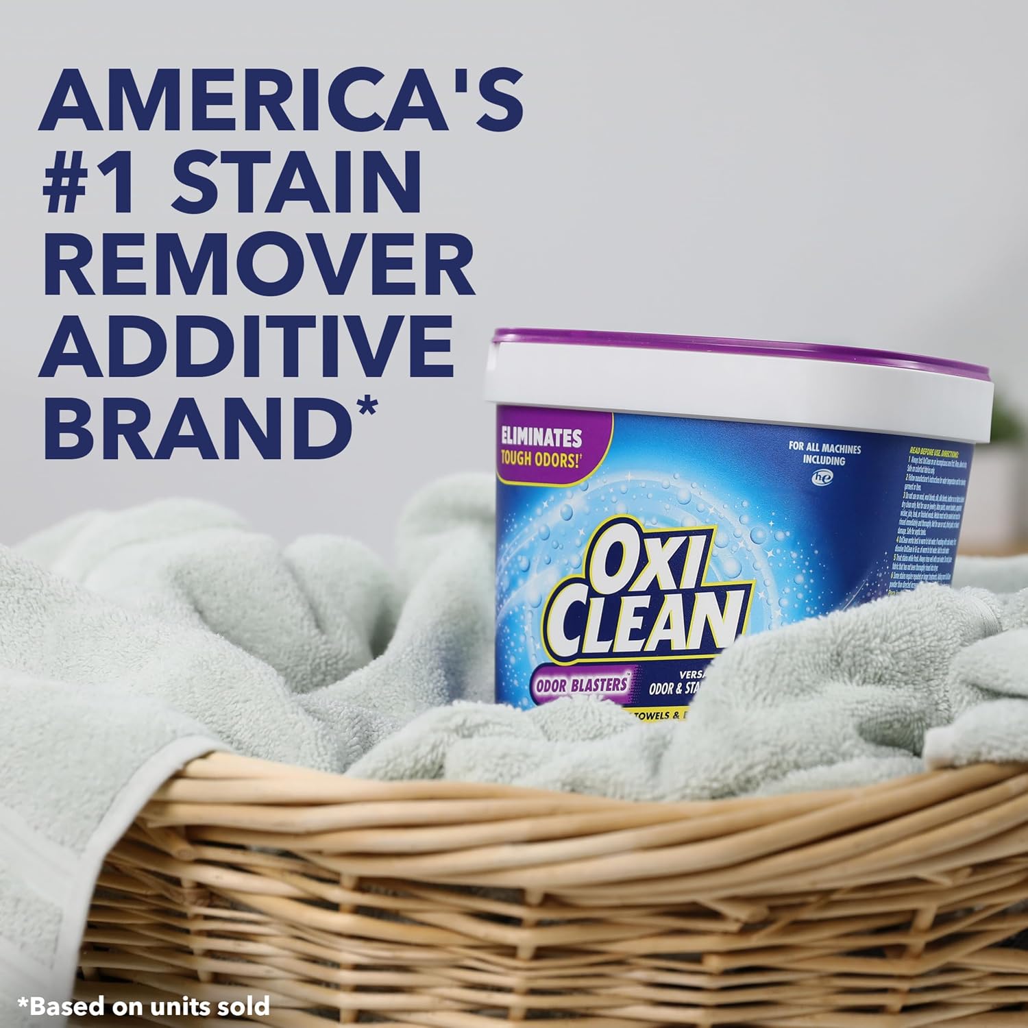 OxiClean Odor Blasters Versatile Odor and Laundry Stain Remover Powder, 5 lb