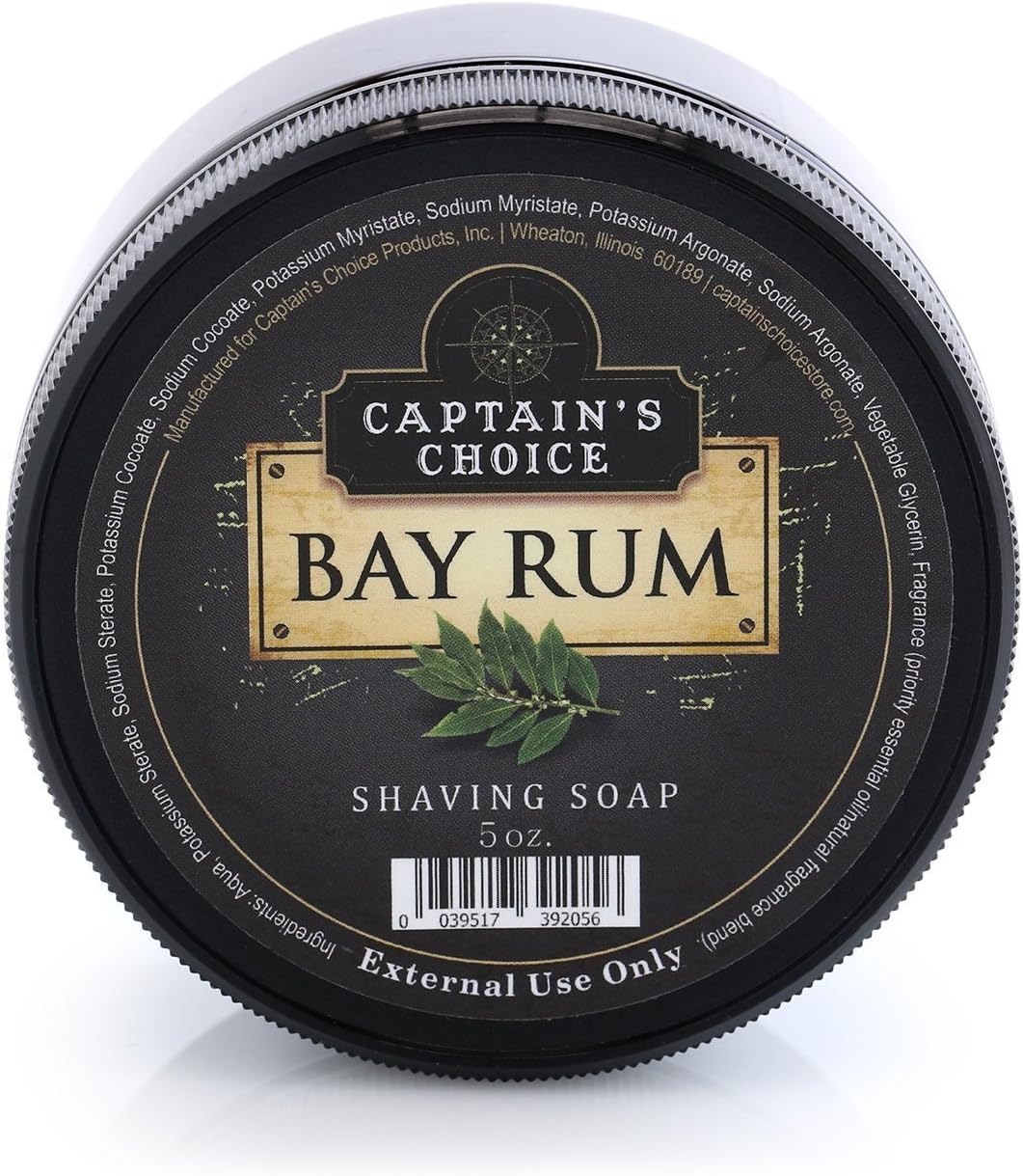 Captain's Choice BAY RUM Shaving Soap - 5 oz.