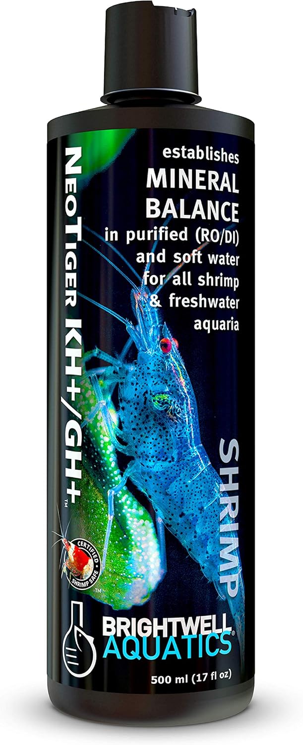 Brightwell Aquatics NeoTiger KH GH+ Mineral for RO/DI Aquariums, 250 ml