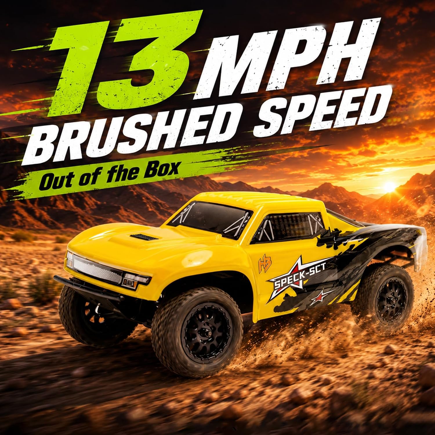 HOBBYPLUS Speck B Elite Brushless 1/24 2WD Mini RC Car - RTR RC Buggy, Fast Mini Racing Buggy – Remote Control Car Racing Vehicles (Razor Magenta)