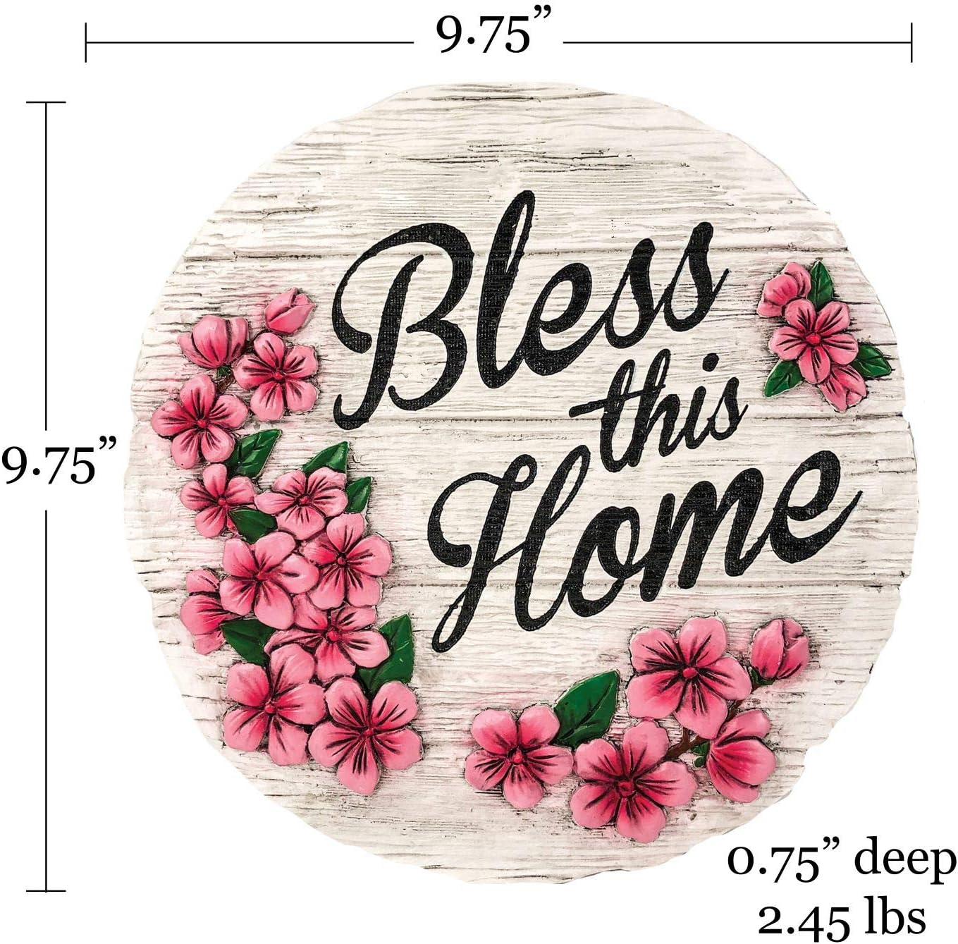 Spoontiques - Garden Décor - Nut House Stepping Stone - Decorative Stone for Garden