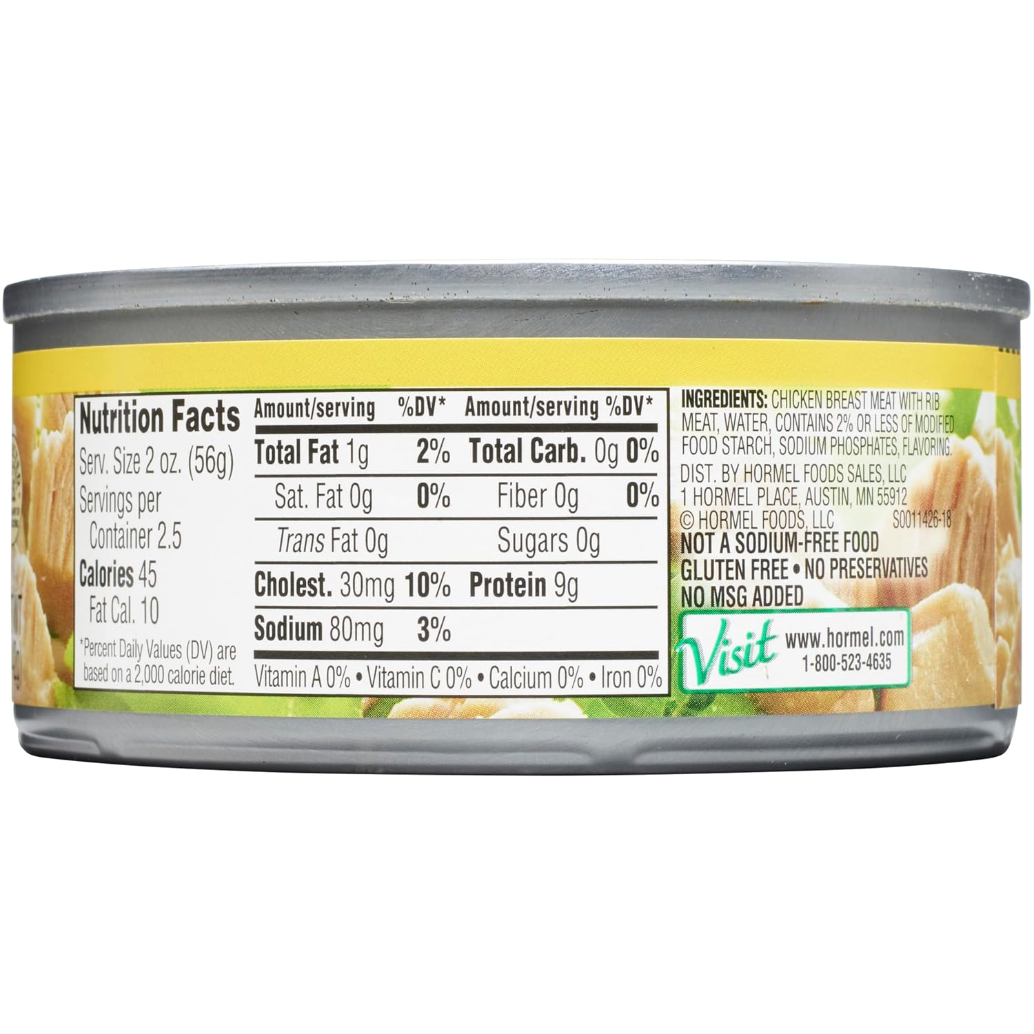 HORMEL Canned Ham, Smoked, 5 Ounce (Pack of 12)