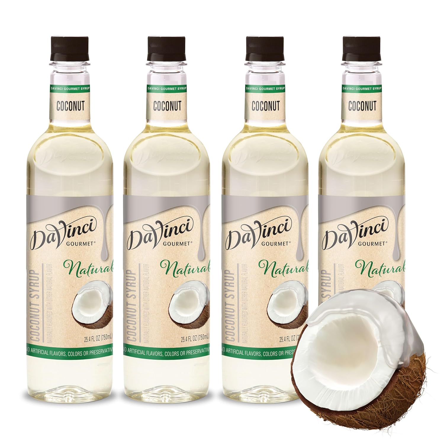 DaVinci Gourmet Naturals Coconut Syrup, 25.4 Fluid Ounces (Pack of 1)
