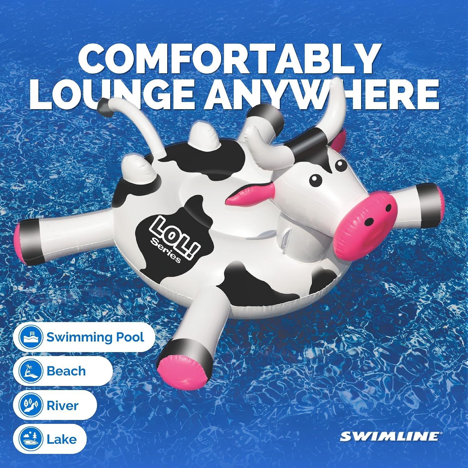 SWIMLINE Original Giant Inflatable Pool Float Floatie Ride-On