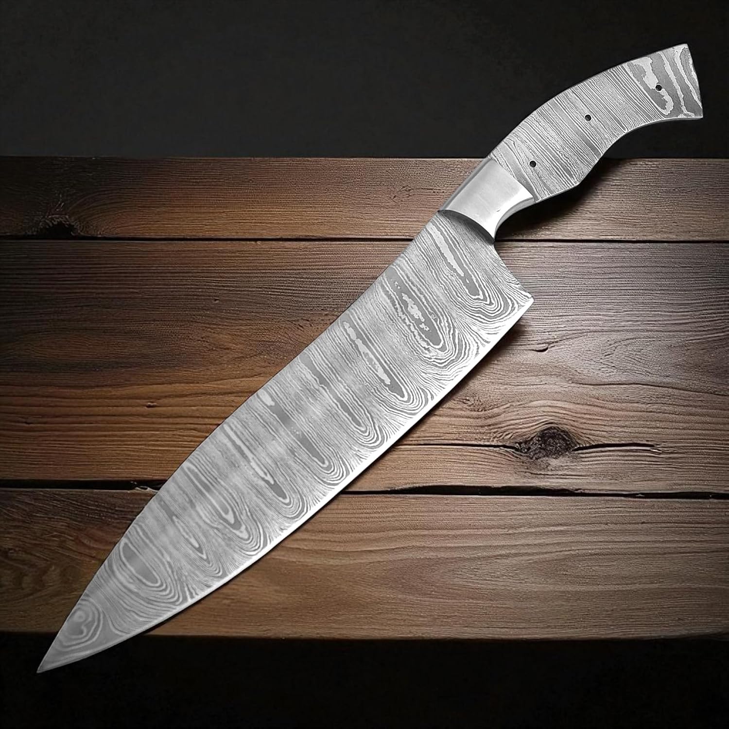 Poshland BBC-664 Custom Handmade Damascus Steel 8 Inches Chef blank Blade, kitchen blank blade