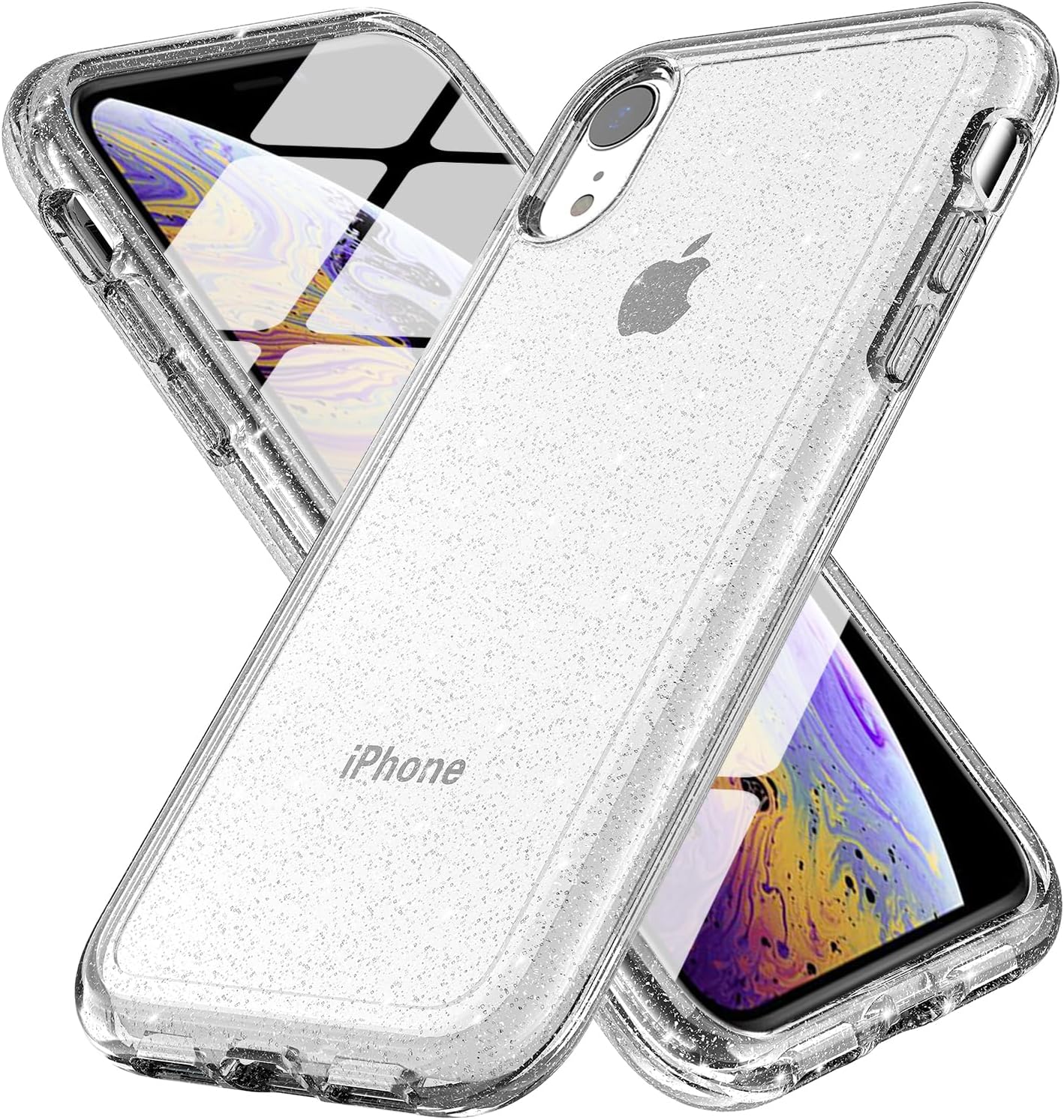 TENOC Phone Case Compatible with iPhone SE (2nd 2020 and 3rd 2022 Generation) & iPhone 7 & iPhone 8, Clear Case Shockproof Protective Bumper Slim Cover for 4.7 Inch