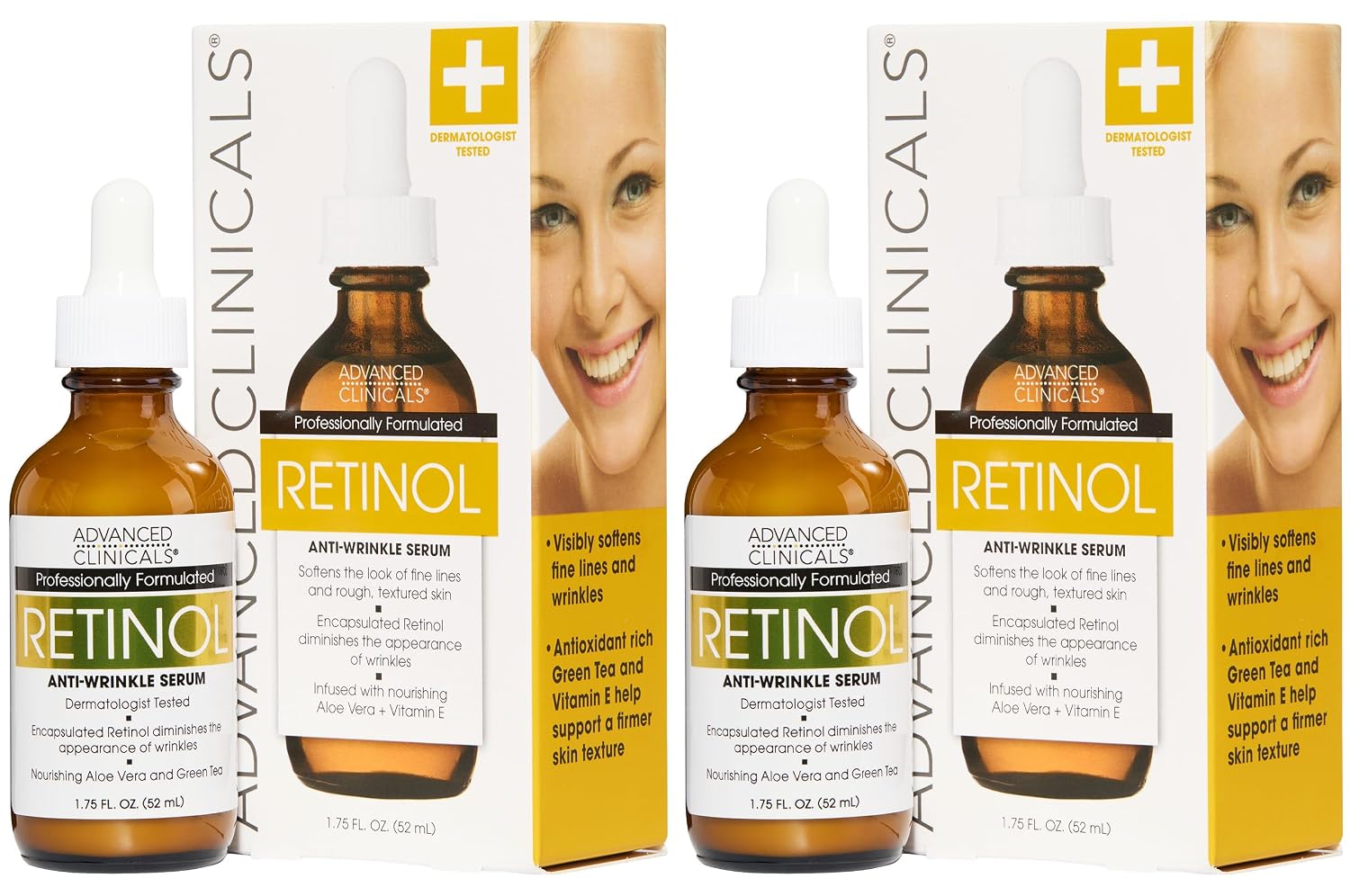 Advanced Clinicals Brightening Vitamin C Serum For Face With Glycolic Acid + Lactic Acid | Vitamin C Eye Serum Face Moisturizer For Improving Look Of Dark Spots & Uneven Complexion, 1.75 Fl Oz