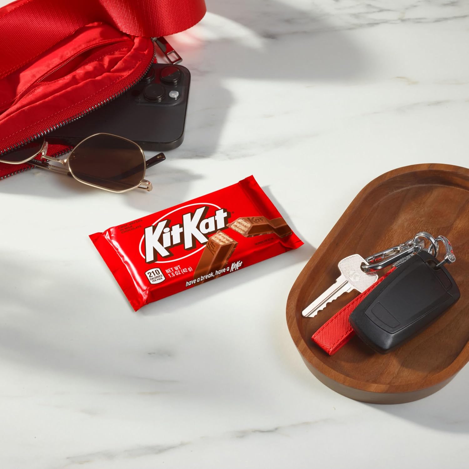 KIT KAT Milk Chocolate Wafer Candy Bars, 1.5 oz, 36 ct | Crisp Wafers Covered in Milk Chocolate, Kosher, Individually Wrapped Chocolate Candy for Lunch Boxes and Sharing, 36 ct