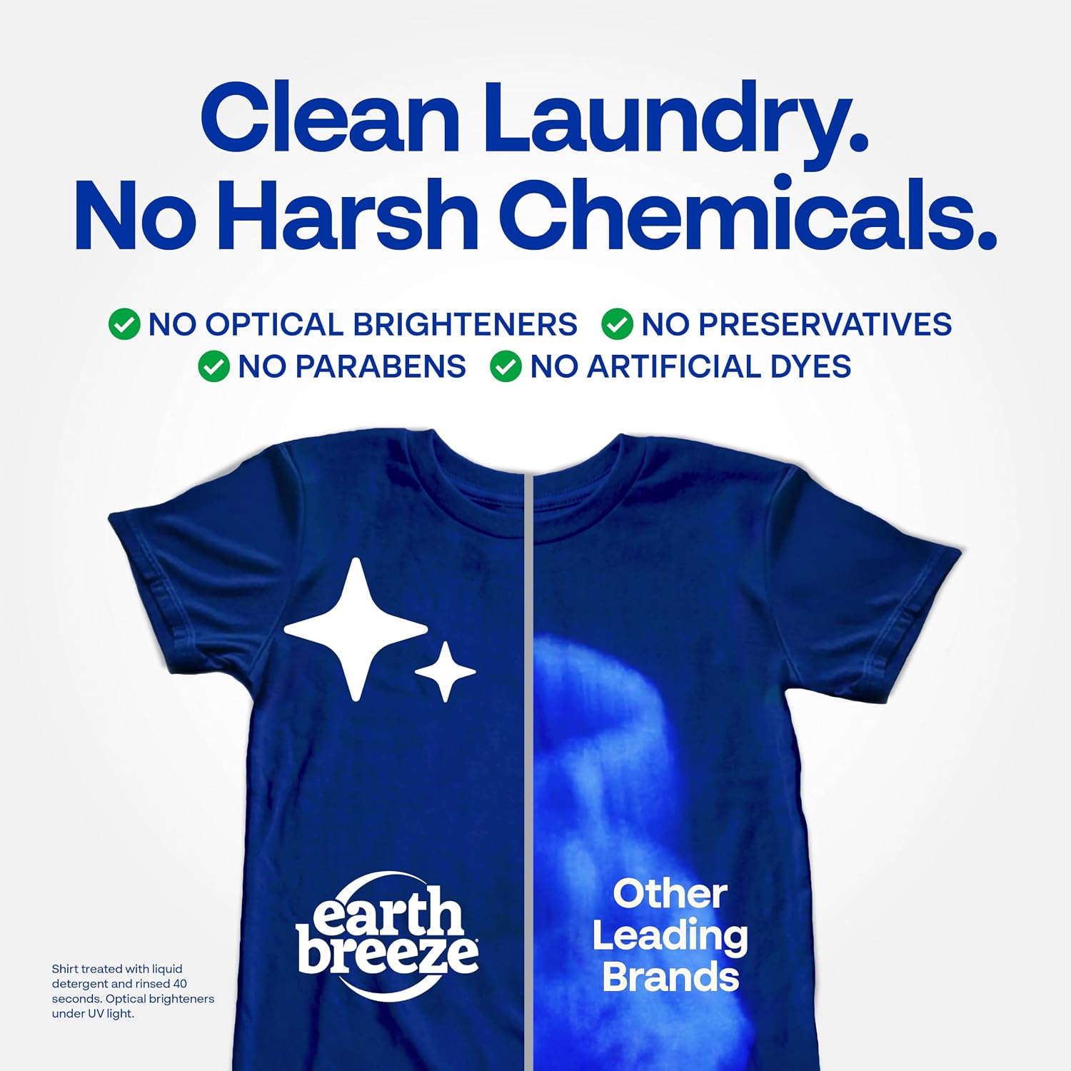 Earth Breeze Laundry Detergent Sheets Fresh Scent 60 Loads