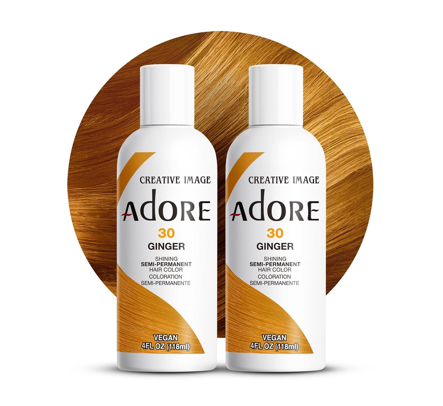 Adore Semi Permanent Hair Color, 107 Mocha, 4 Fl Oz | Vegan & Cruelty-Free Brown Hair Dye | No Ammonia, No Peroxide, No Alcohol
