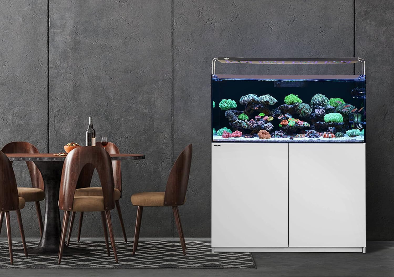 LANDEN Wooden Aquarium Stand & Cabinet, 20 Gallon Fish Tank, 17.7x17.7in