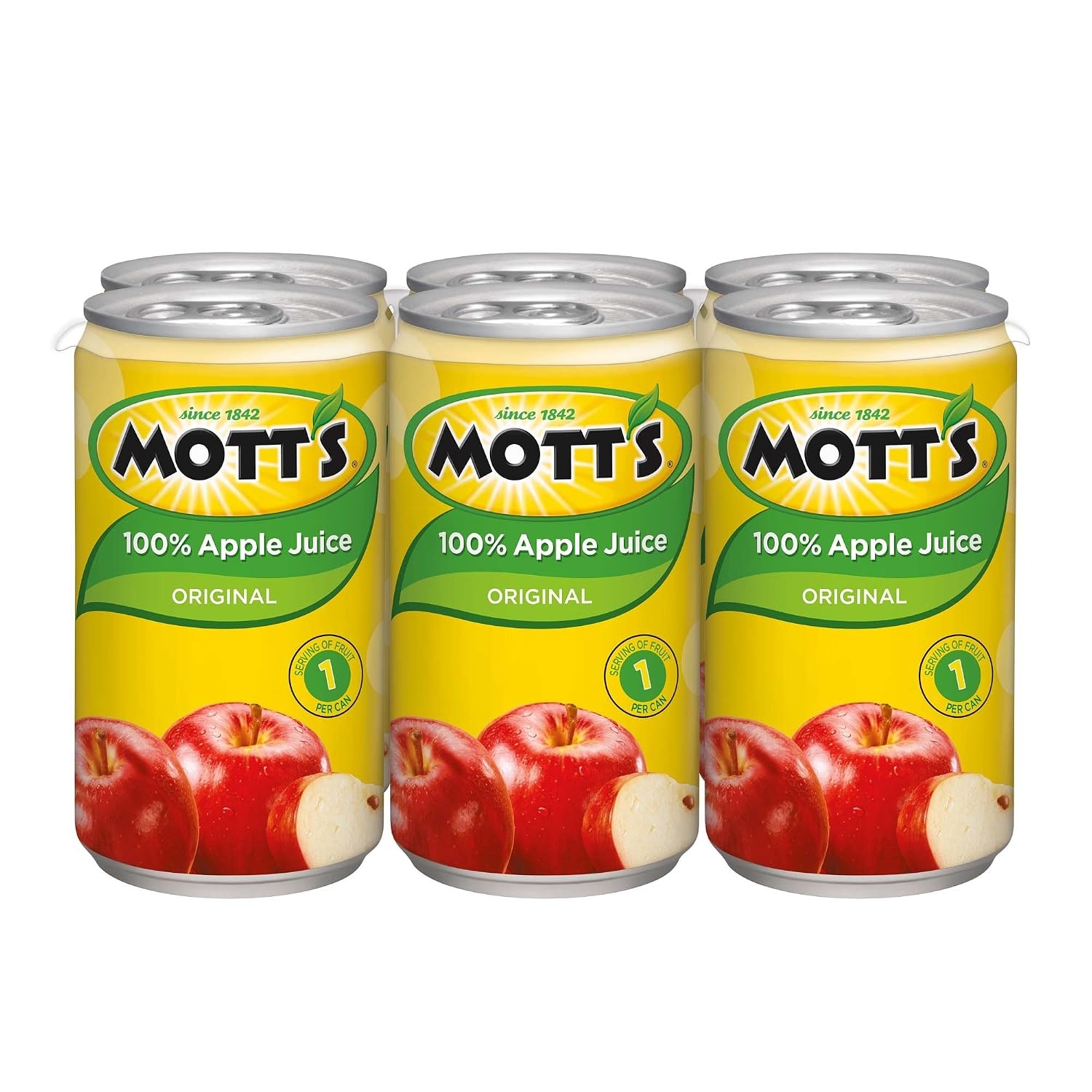 Mott's 100% Original Apple Juice, 64 Fl Oz Bottle (Pack Of 8), 2 Servings Of Fruit Per Cup, 100% Fruit Juice, Gluten-free, Caffeine-free, Kosher, And Contains No Artificial Colors Or Sweeteners