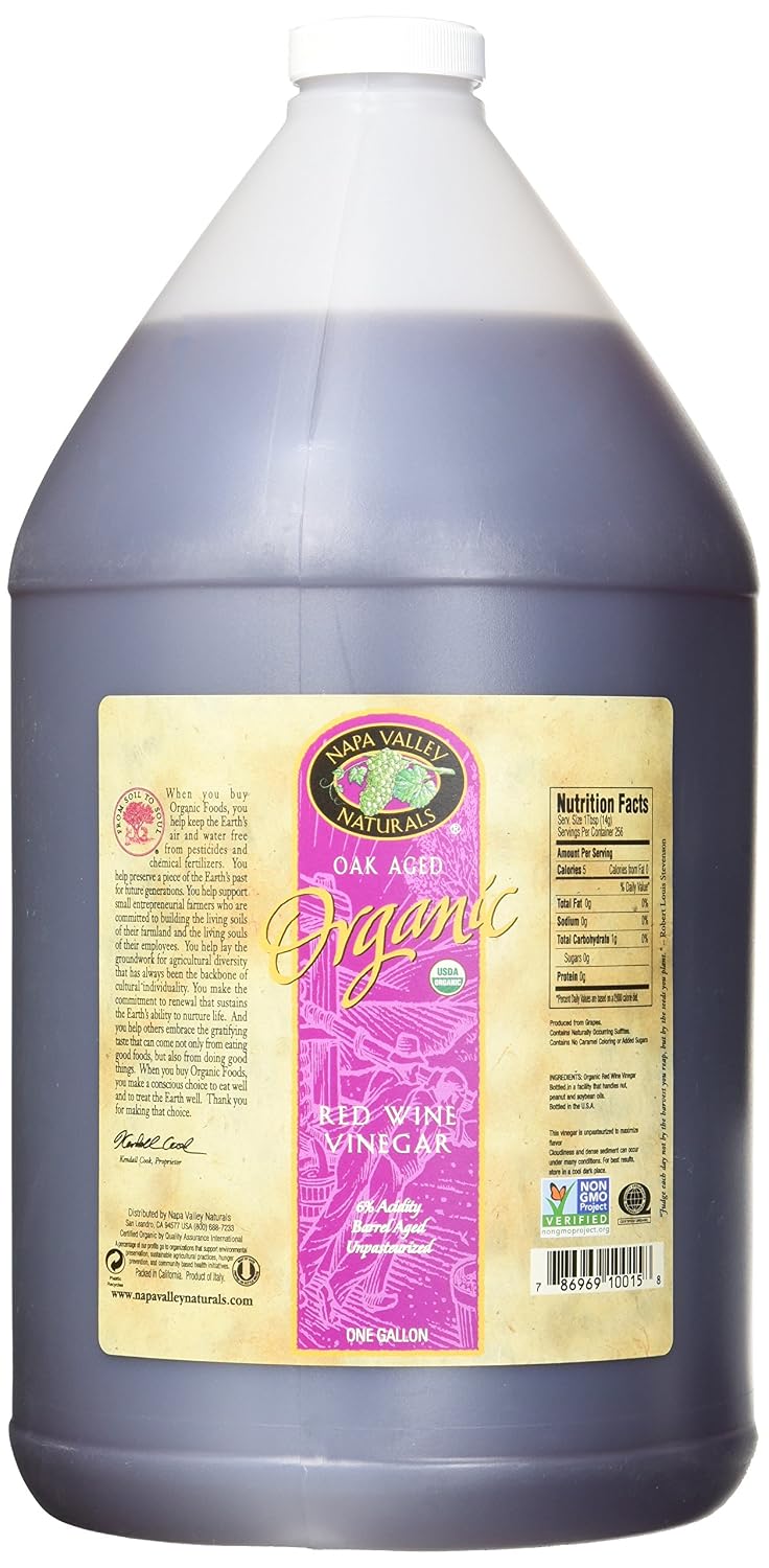 Napa Valley Naturals Organic White Wine Vinegar, 128 Ounce