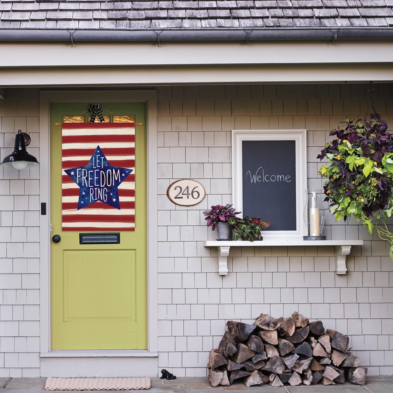 AVOIN colorlife Let Freedom Ring Patriotic 4th of July Garden Flag 12x18"