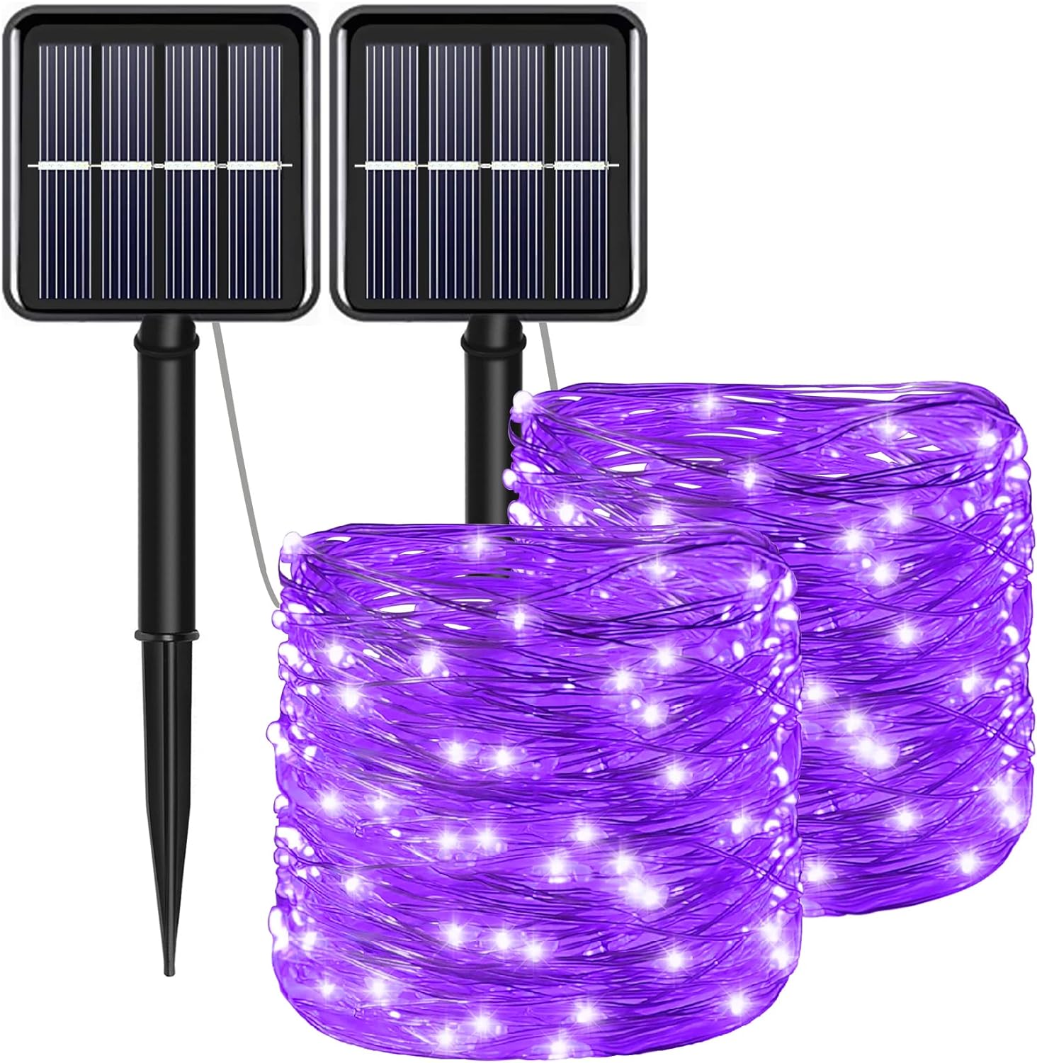 Solar Fairy String Lights, Cool White, 100Led, Outdoor Waterproof