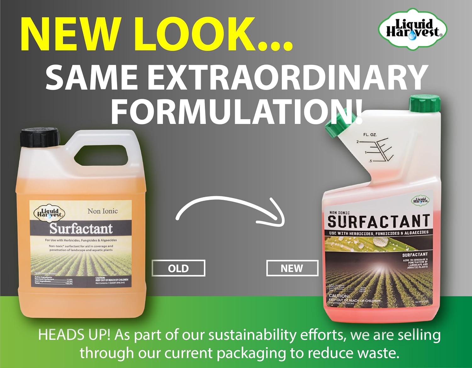 Concentrated Surfactant for Herbicides Non-Ionic 32oz, Increase Product Coverage, Increase Product Penetration, Increase Product Effectiveness
