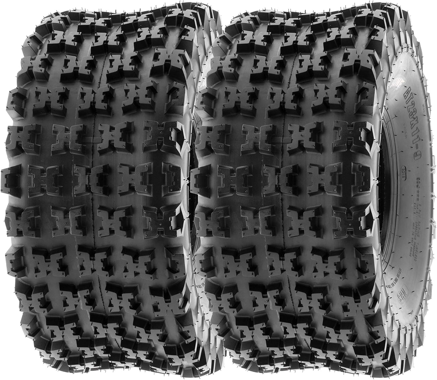 SunF ATV Tires 22x7-10 22x10-9 Sport Race Knobby 6 PR A027 - BUNDLE