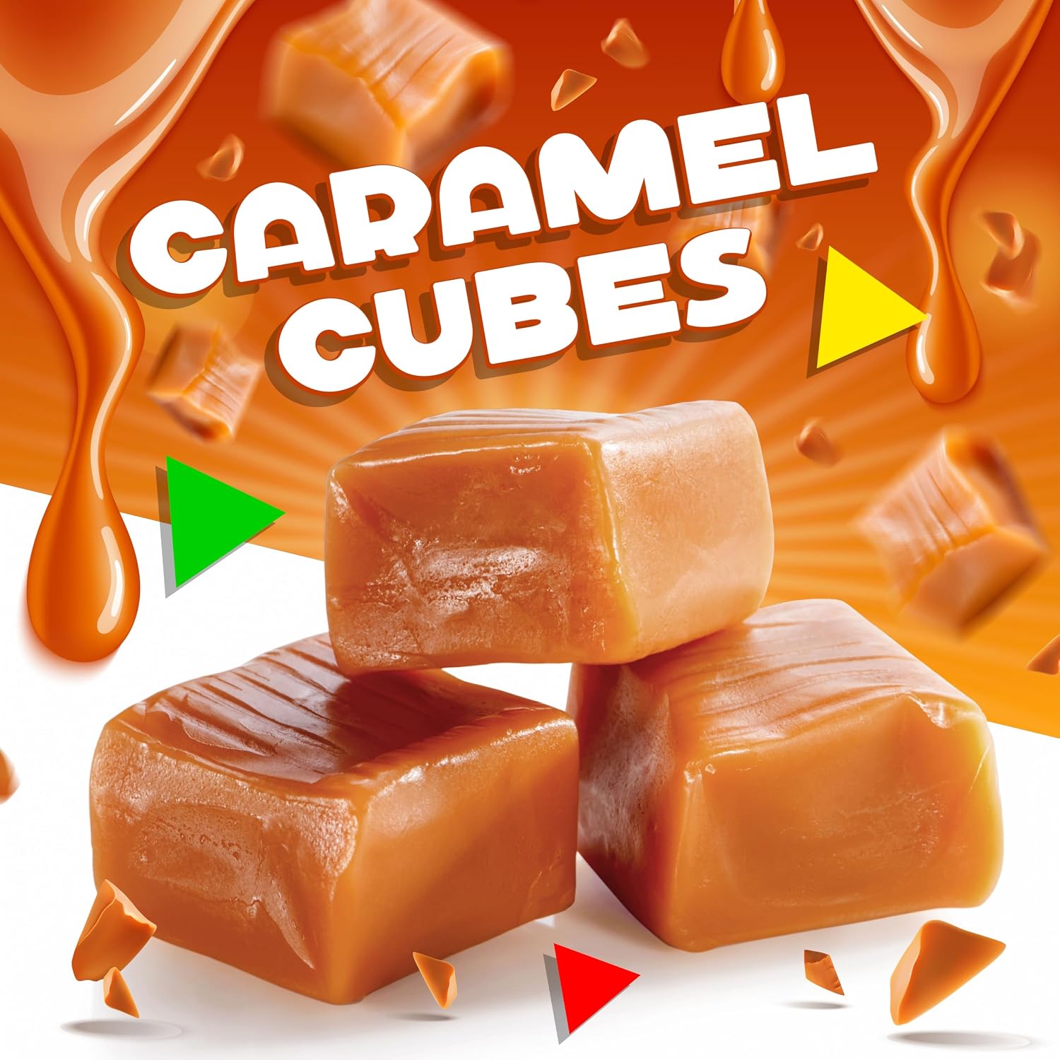 Caramel Candy Individually Wrapped, Caramel Cubes, 2 Lb Bag