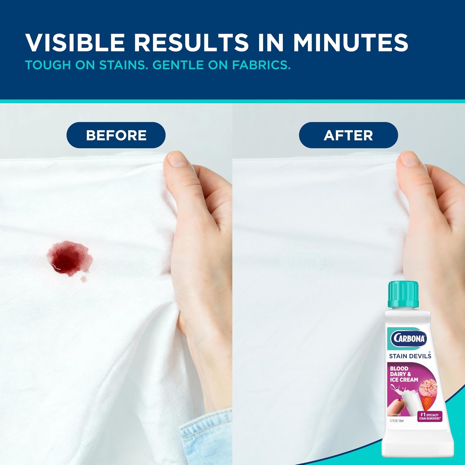 Carbona Liquid Stain Devil Food Clean Up Combo Set | Spot Stain Remover for Clothes