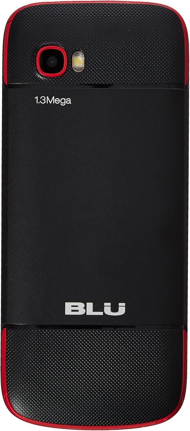 BLU Jenny TV 2.8 T276T Unlocked GSM Dual-SIM Cell Phone w/ 1.3MP Camera - Unlocked Cell Phones - Retail Packaging - Black Red