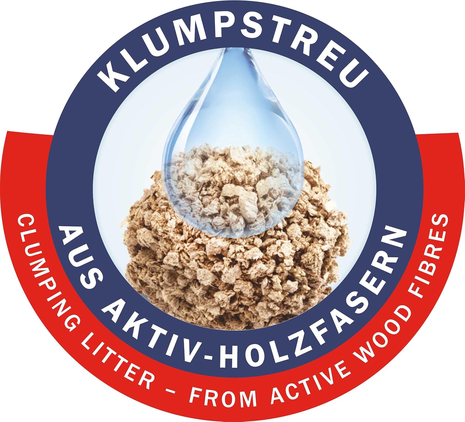 Cat's Best Original Clumping Wood Fibre Cat Litter 20 L / 8.6 kg | Clumping wood fibre cat litter - odour encapsulating, biodegradable, flushable - long-lasting and economical granules