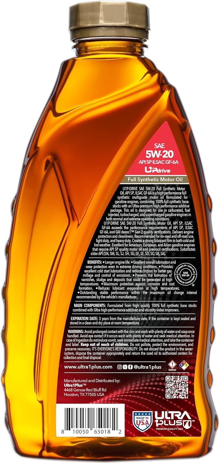 SAE 5W-30 Full Synthetic Motor Oil API SP ILSAC GF-6A 1 Gallon