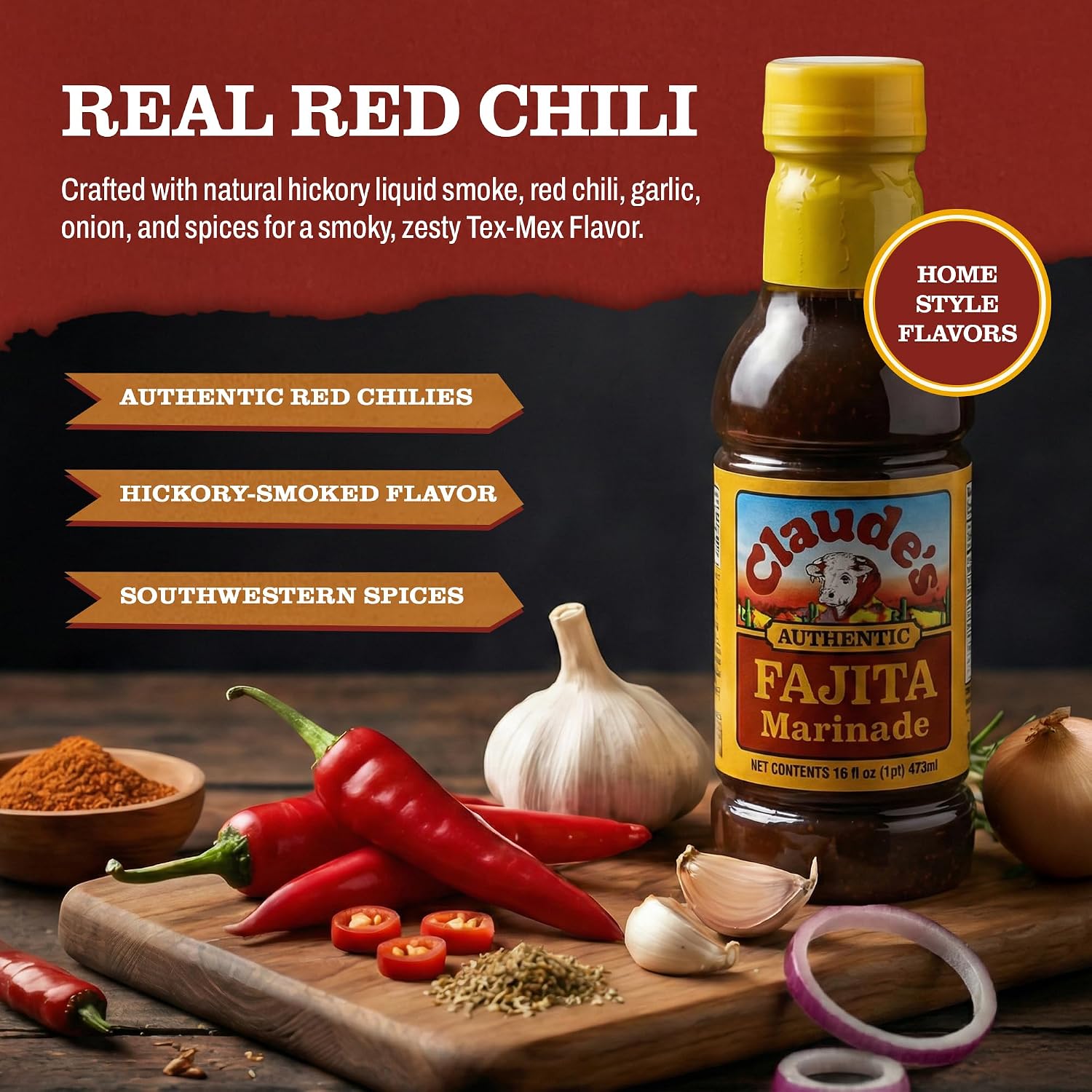 Claude's BBQ Brisket Marinade Sauce, Gluten Free Texas Style, 128 oz | Restaurant-size gallon of smoky Texas tenderizing brisket marinade - all natural & gluten free.