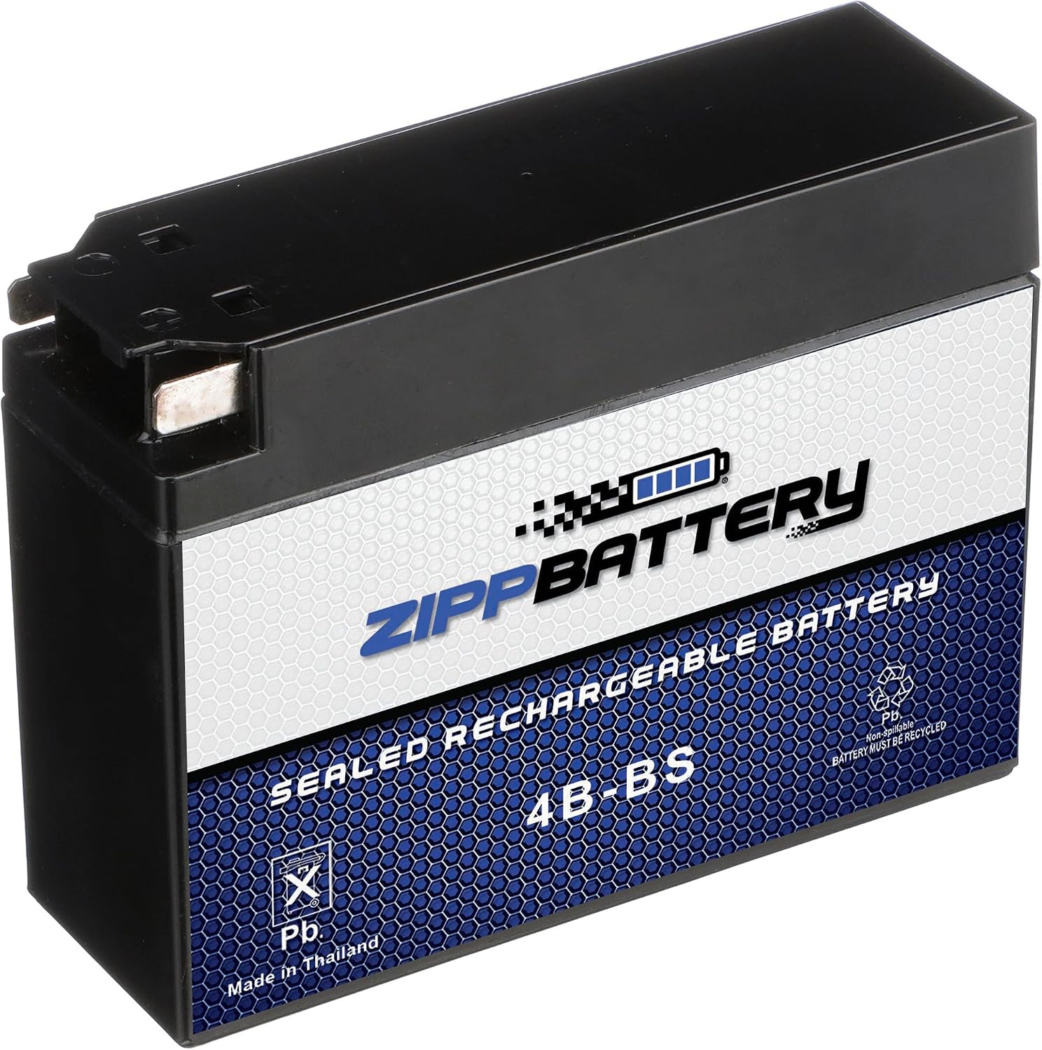 ZIPPBATTERY YTX30L-BS 12V 385 CCA AGM – Maintenance-Free 30Ah Battery for Harley, ATV, UTV, Jet Ski – T3 Nut & Bolt Terminal – Fits Harley Road King, Polaris Sportsman 850, Can-Am Outlander