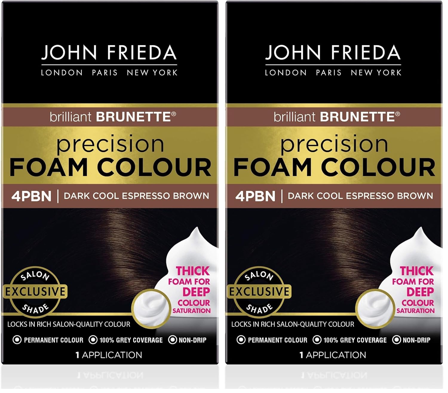 John Frieda Precision Foam Colour Light Natural Blonde 9N, 1 Application | Full Gray Coverage, Anti-Fade Color, Light Blonde Tone, Deep Saturation, Easy Foam Application