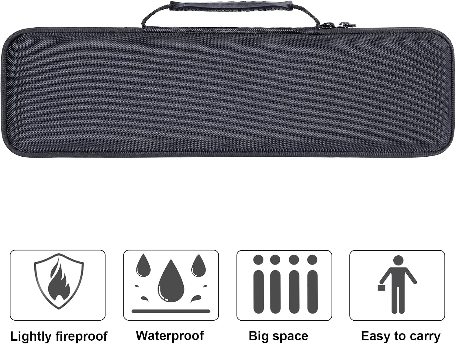 khanka Hard Carrying Case Replacement for AKAI Professional LPK25 - USB MIDI Keyboard Controller, Case Only