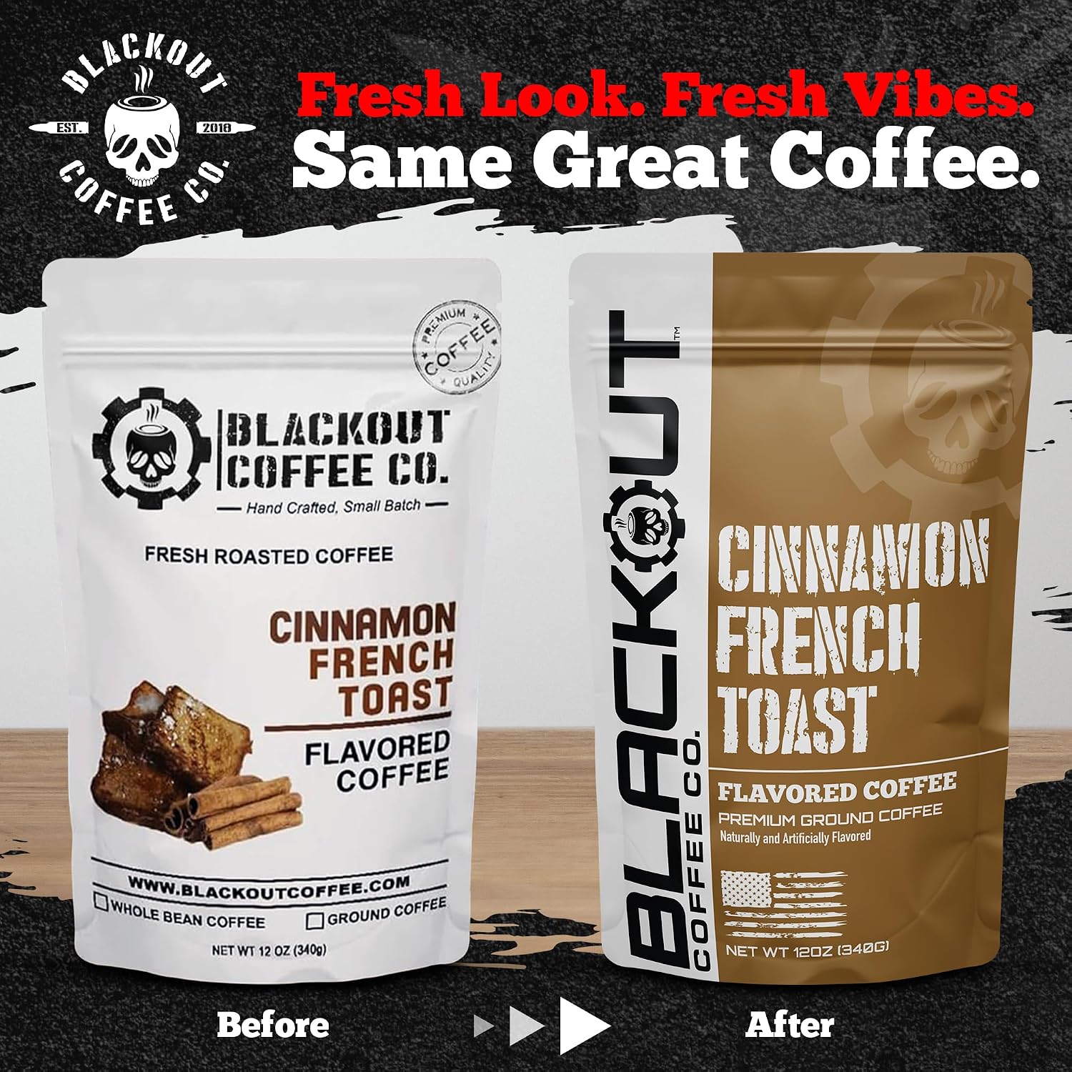 Blackout Coffee Blueberry Crumble Ground Coffee, Medium Roast, 12 oz