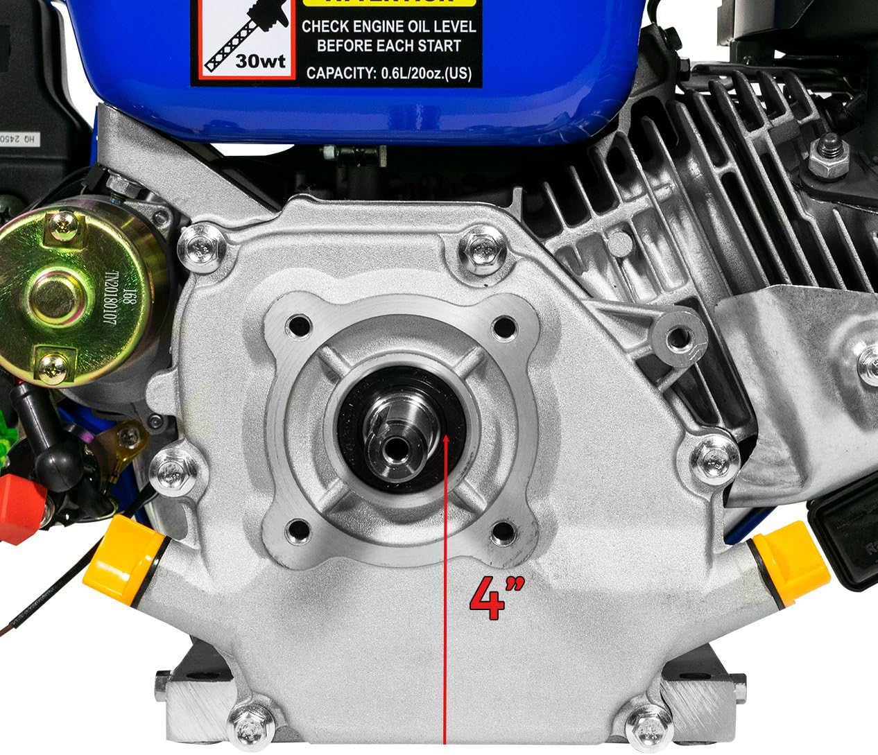 DuroMax XP7HPE 208cc Electric Start Gas Powered, 50 State Approved, Multi-Use Engine Blue
