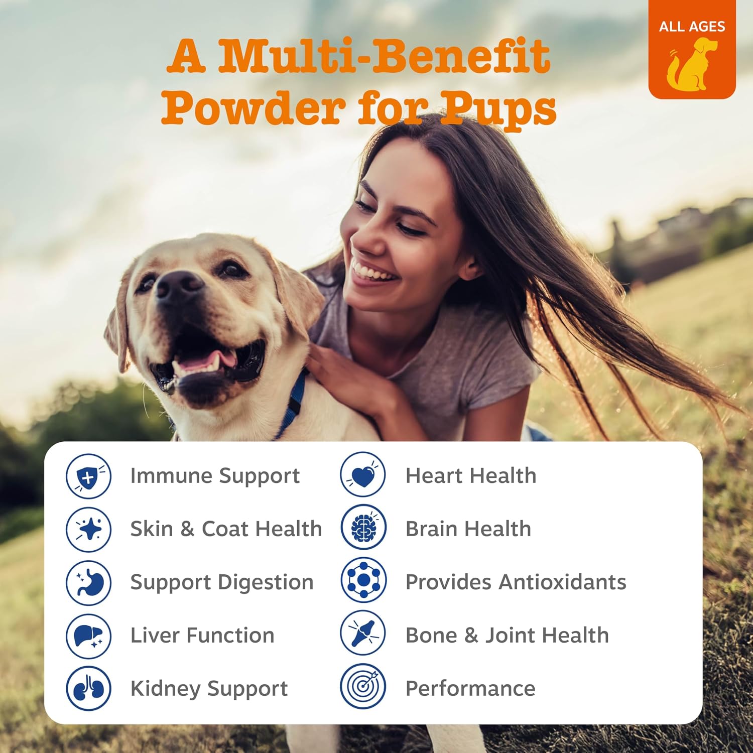 Zesty Paws Dog Multivitamin, Chewable Dog Vitamins and Supplements for Hip & Joints, Skin & Coat, Omega 3 Fish Oil for Dogs- Senior & Puppy Multivitamin- Chicken- 90ct