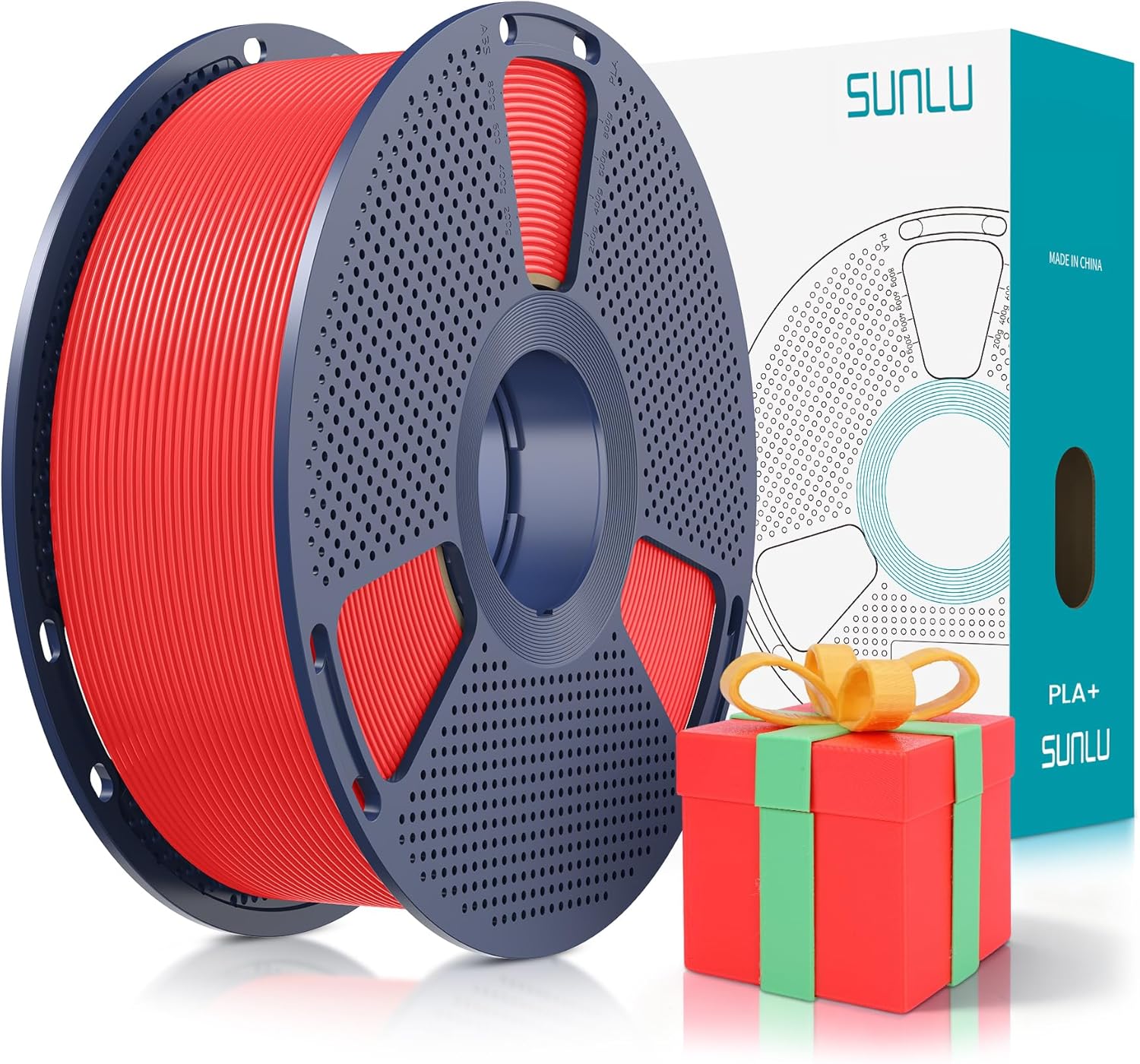 SUNLU PLA Plus Filament 1.75mm White 1KG